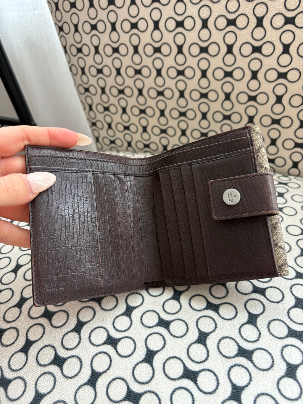 Gucci GG supreme trifold wallet