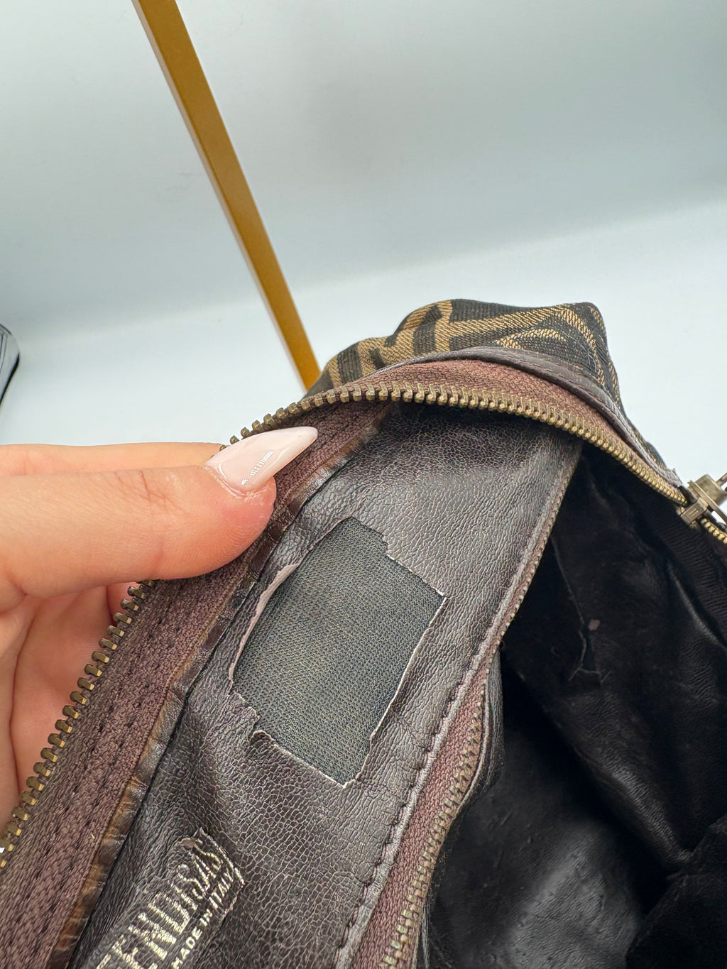 Fendi 90s Zucca Boston Monogram shoulder bag