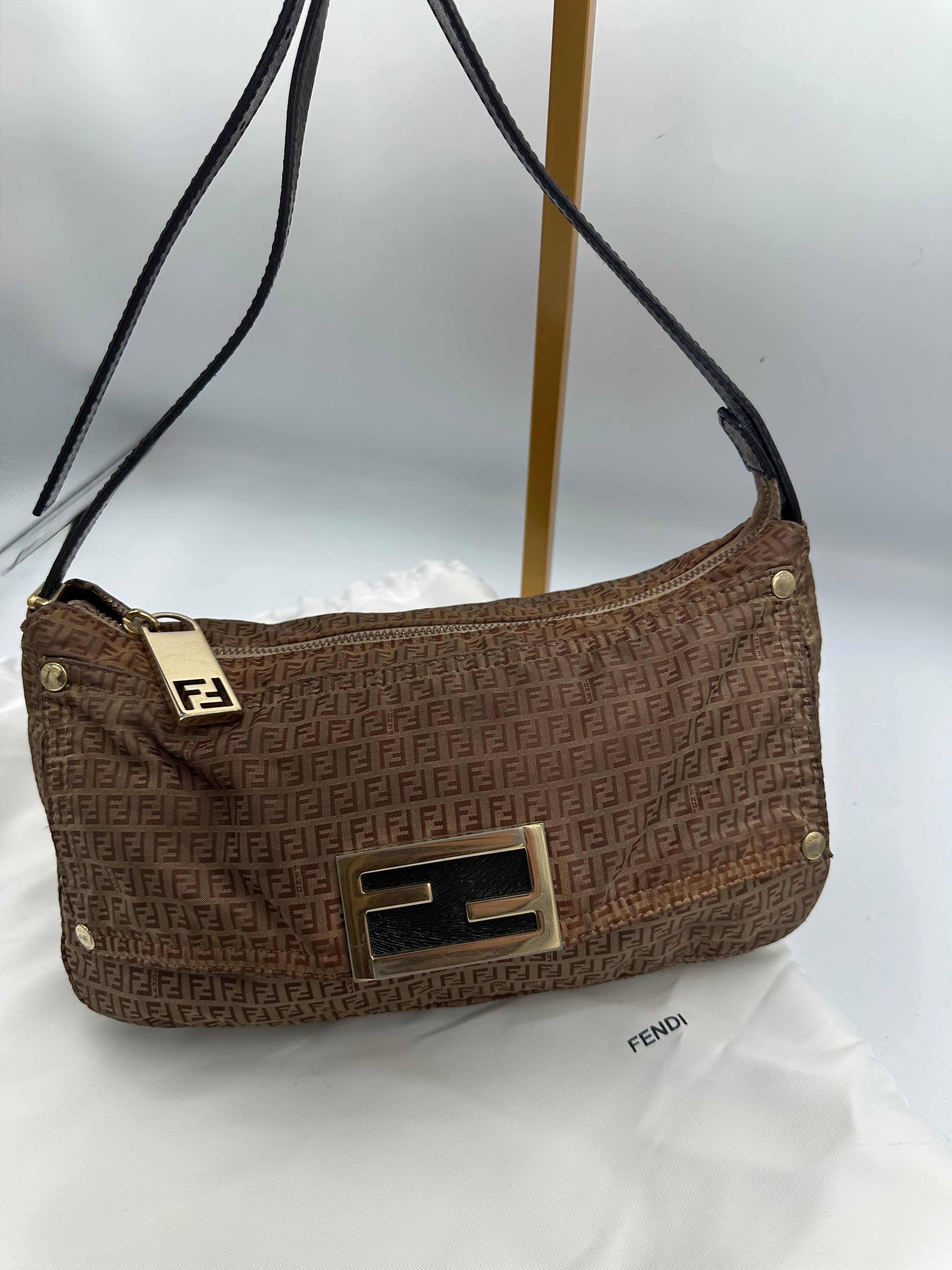 Super rare Fendi Zucchino tobacco crossbody