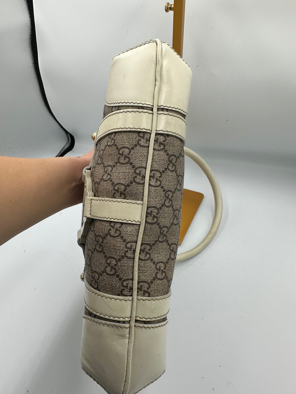 Rare Gucci GG Supreme Reins shoulder bag