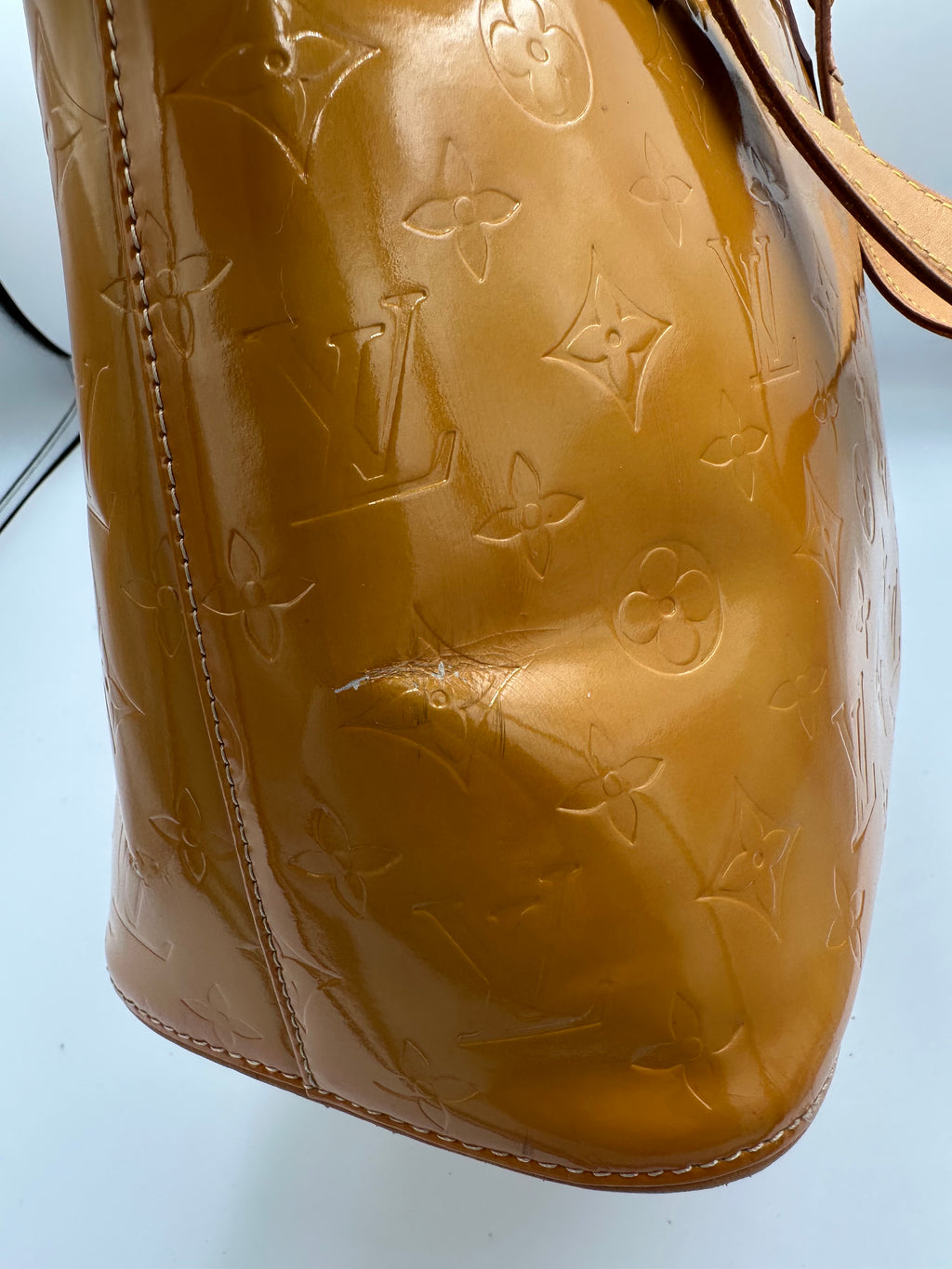 Louis Vuitton Houston Monogram Vernis Orange shoulder bag