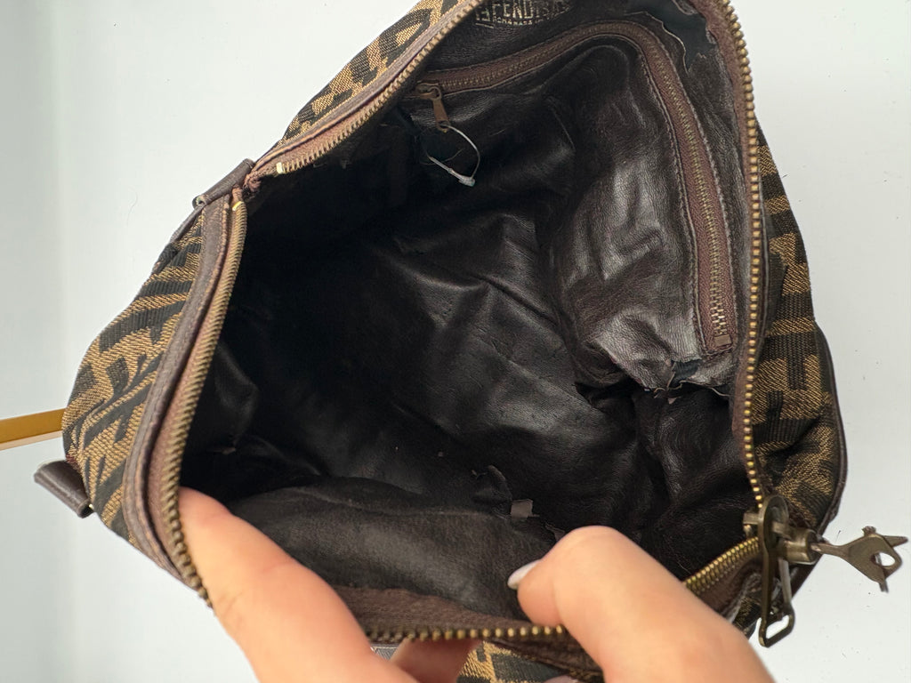 Fendi 90s Zucca Boston Monogram shoulder bag