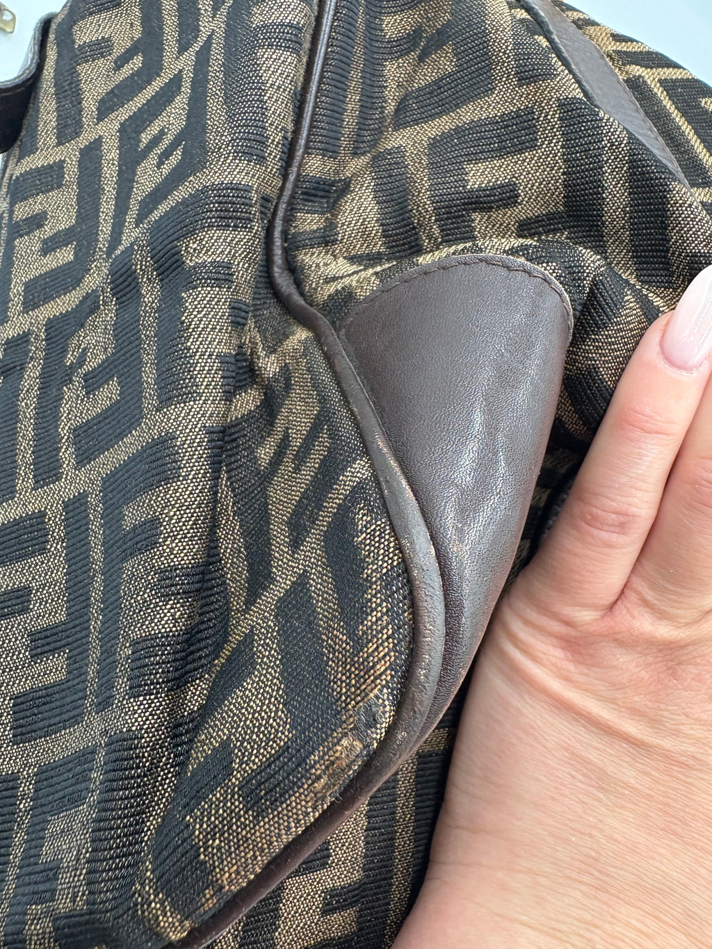 Fendi 90s Zucca Boston Monogram shoulder bag