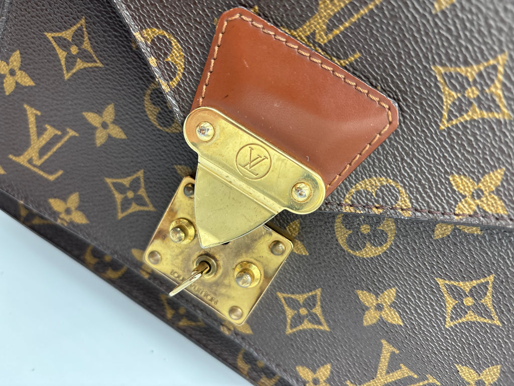 Louis Vuitton Monceau 28 Vintage bag structured top-handle satchel