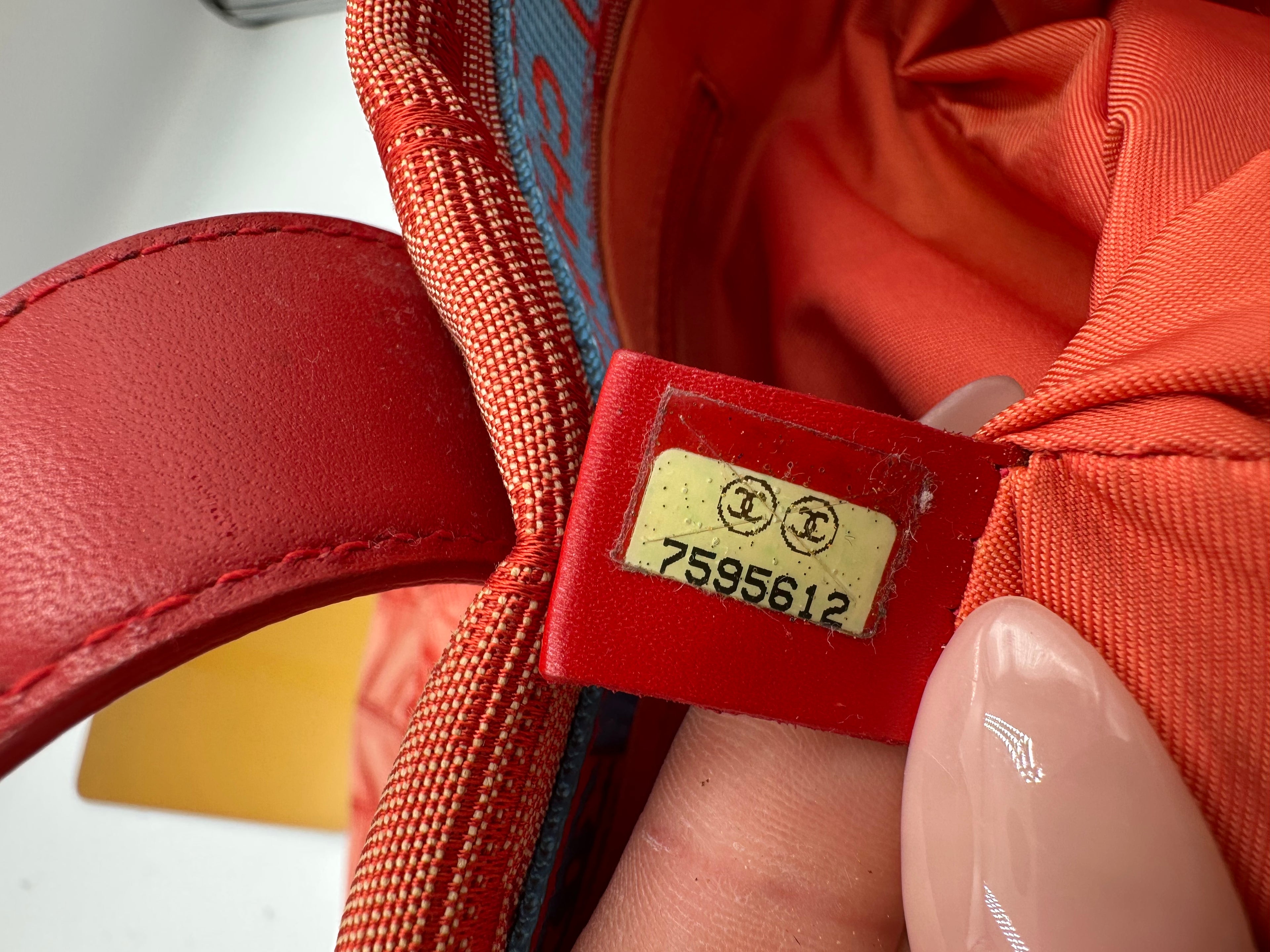 Chanel New Travel Line Tote MM Red Canvas