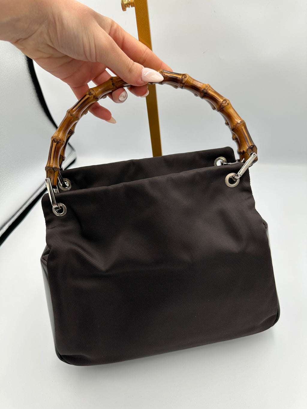 Gucci Bamboo 2000s top handle mini handbag