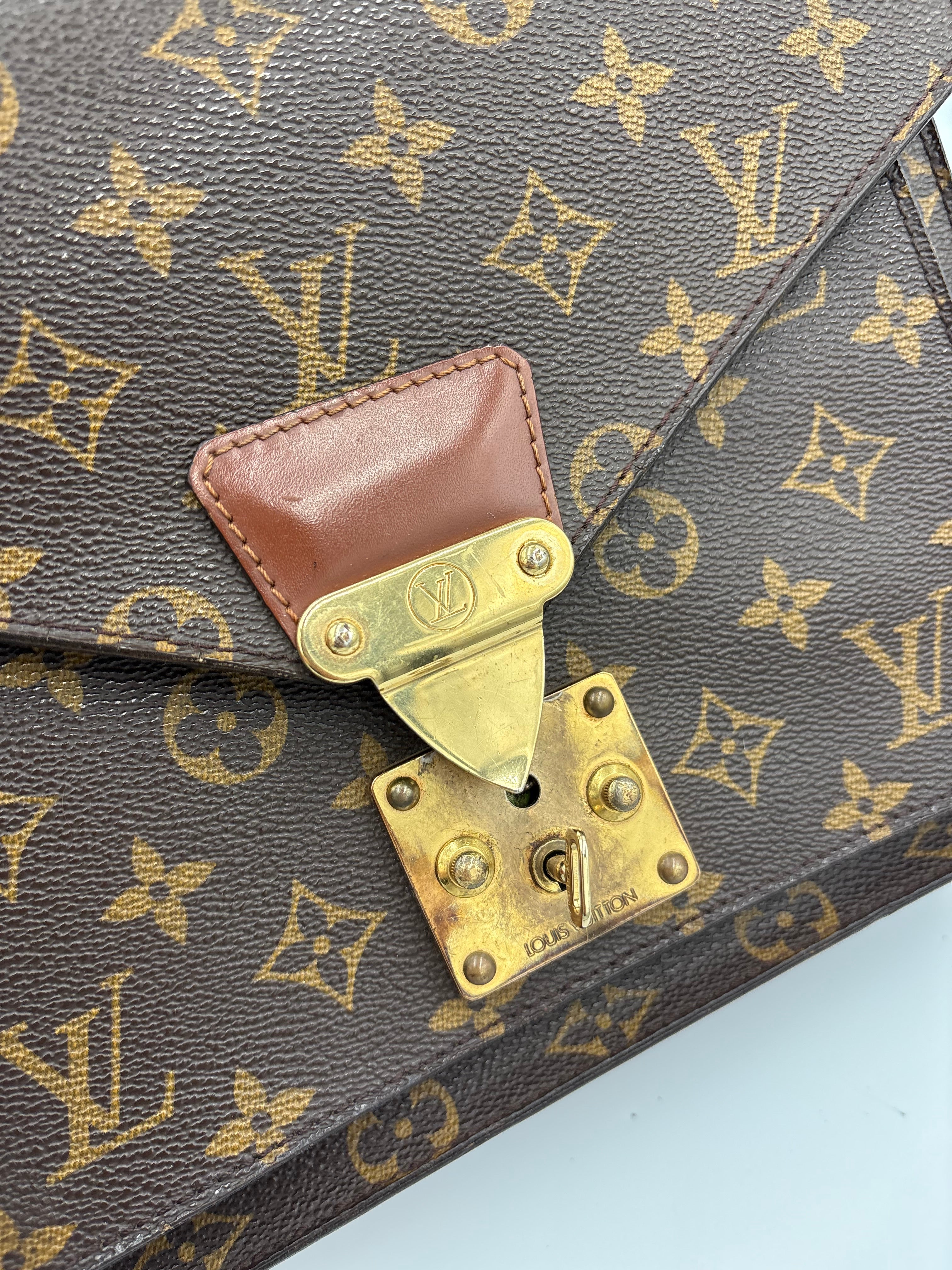 Louis Vuitton Monceau 28 Vintage bag structured top-handle satchel