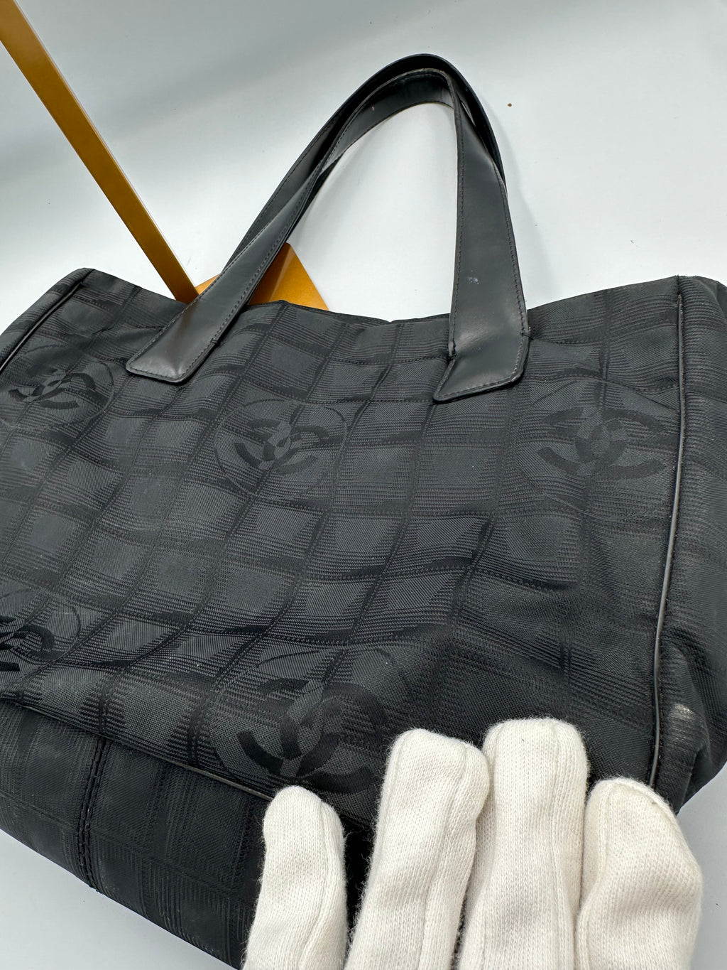 Chanel 2004 black Travel Line tote bag