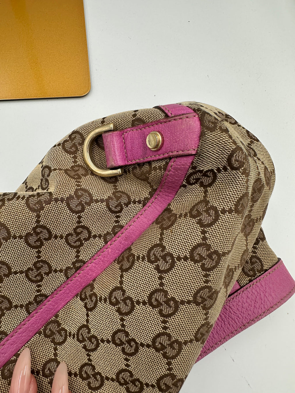 Gucci Abbey Ring Tote in purple