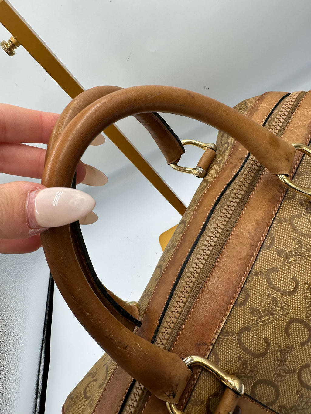 Vintage Celine Macadam Boston bag