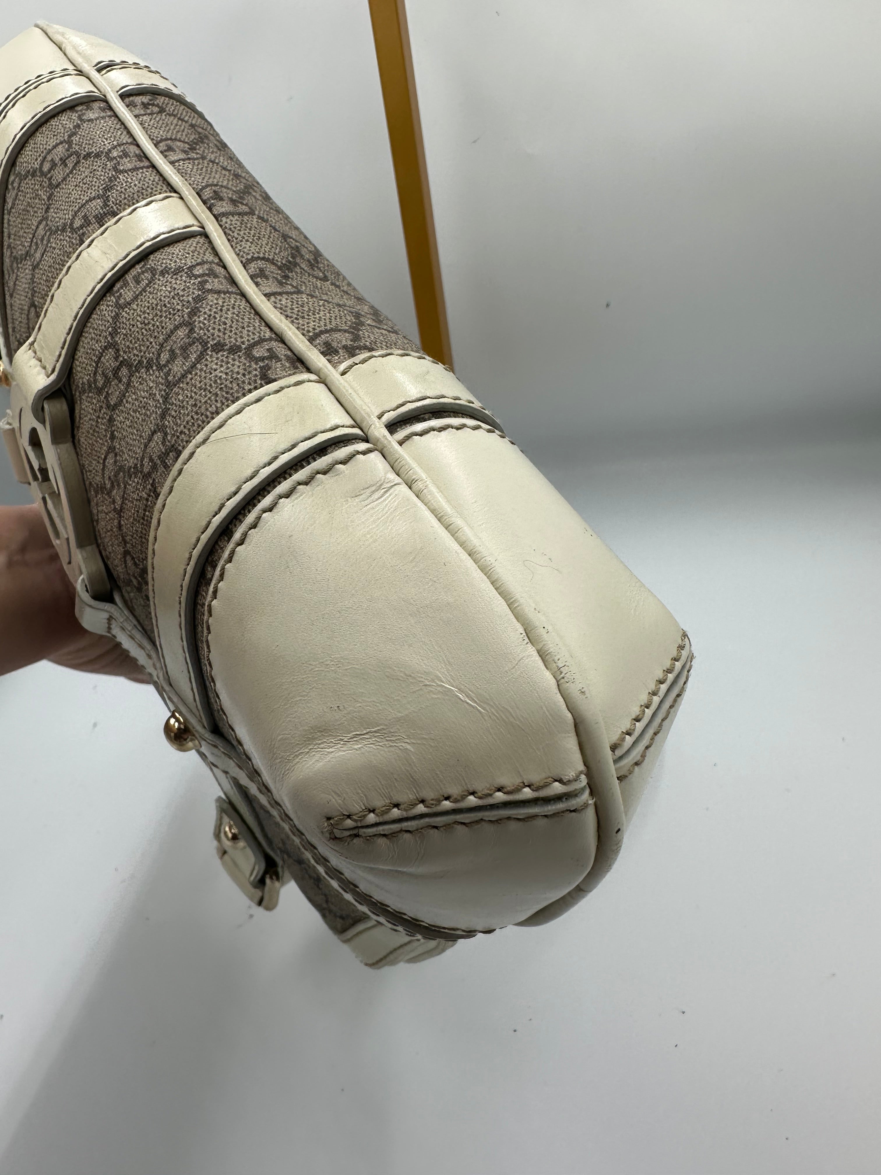 Rare Gucci GG Supreme Reins shoulder bag