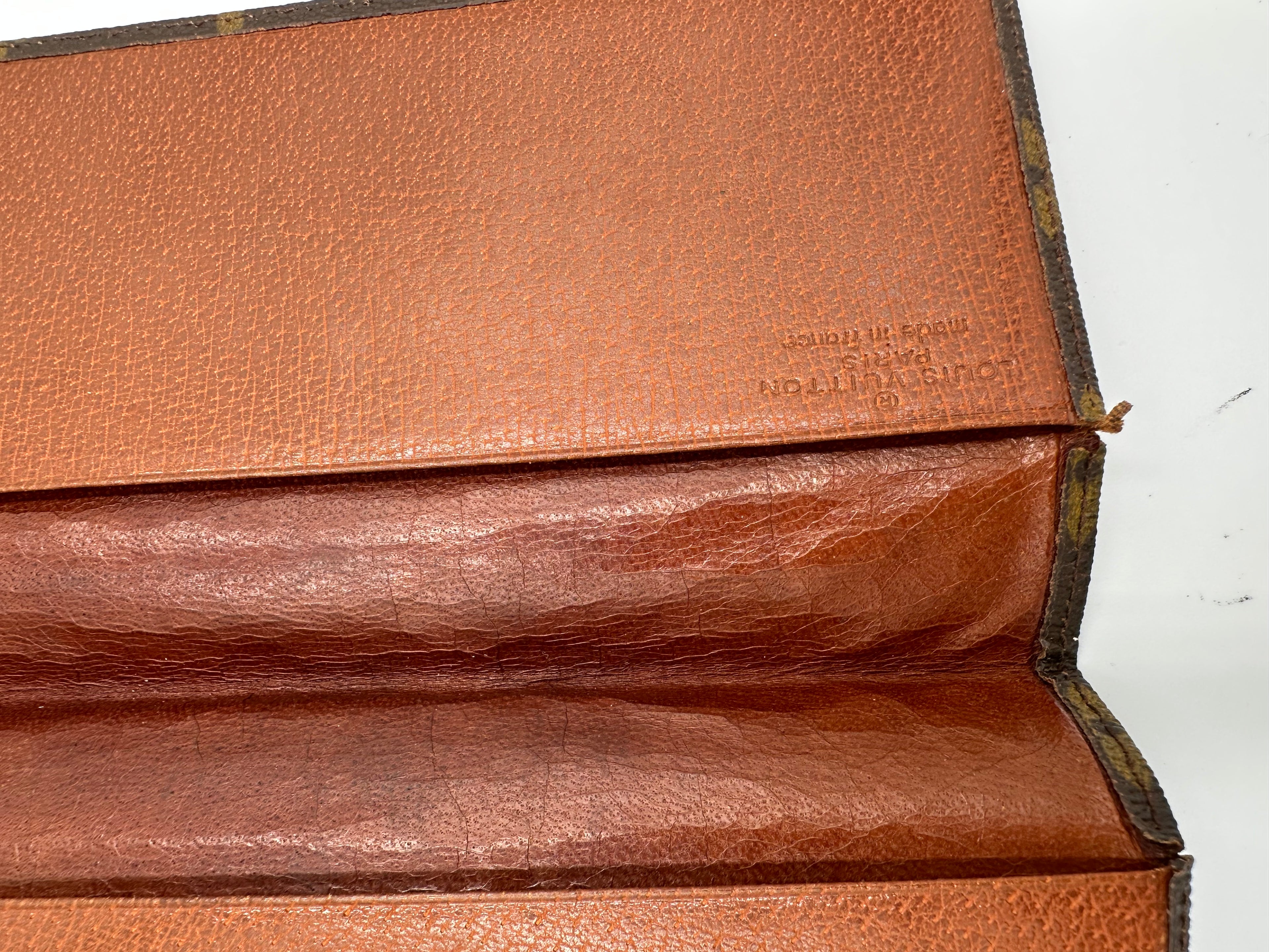 Louis Vuitton leather Agenda Posh notebook cover monogram print