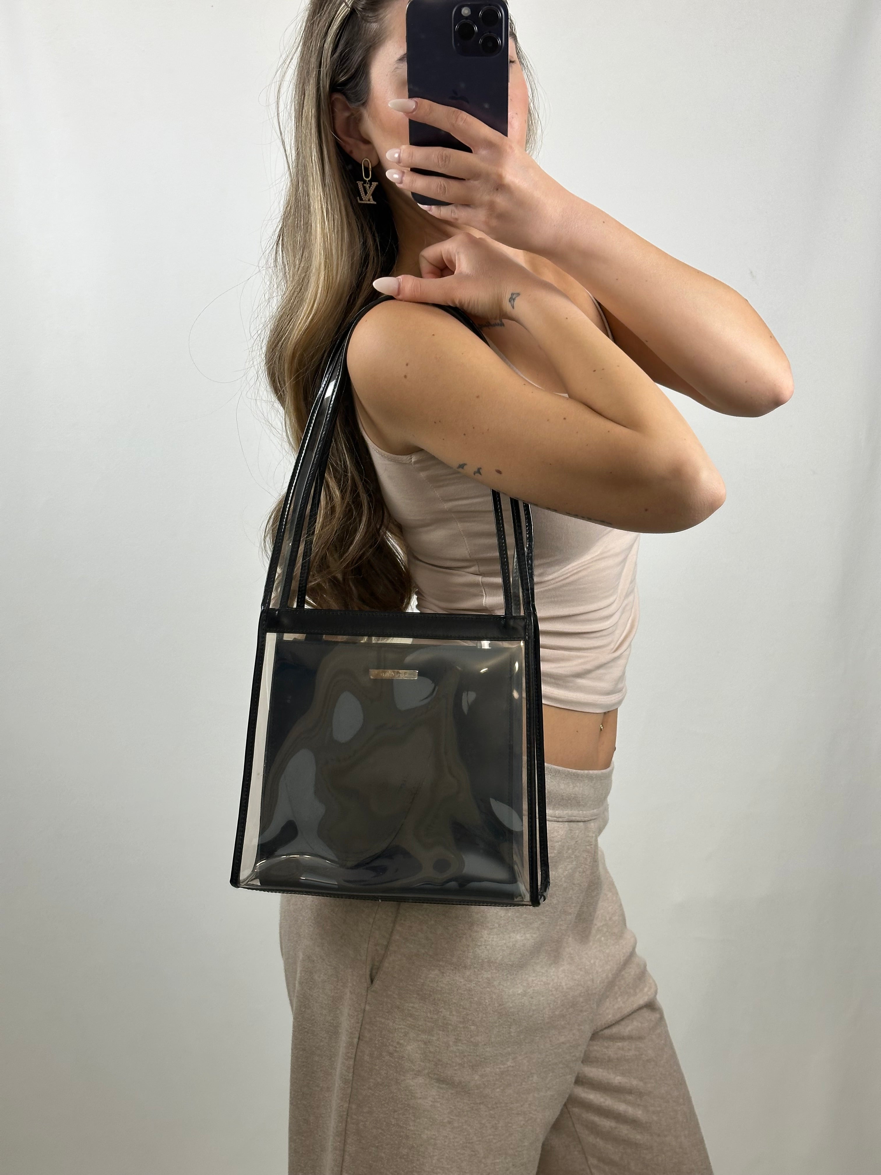 Gucci Tom Ford Era Vinyl black shoulder bag