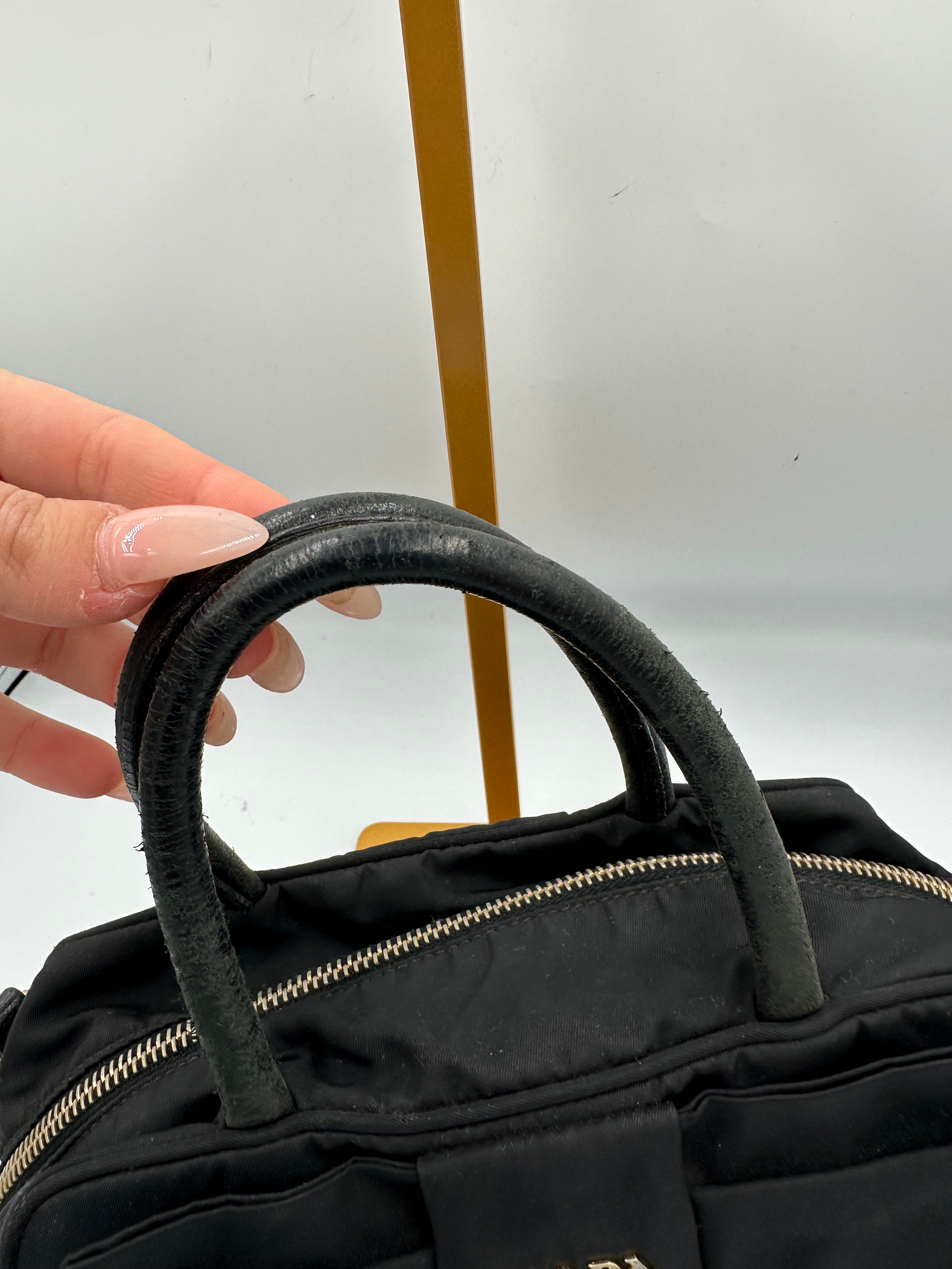 Prada Tessuto Bow top handle bag