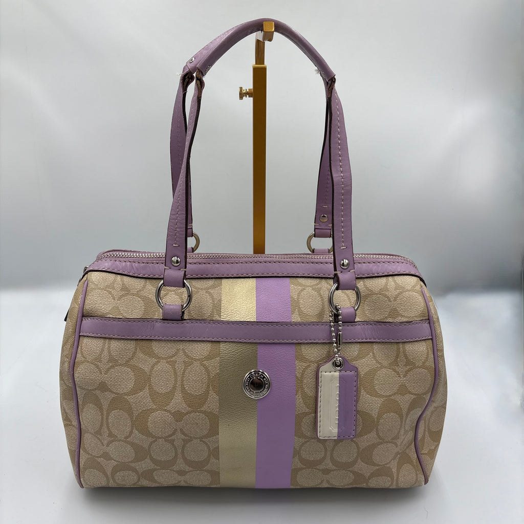 Coach lilac leather bag