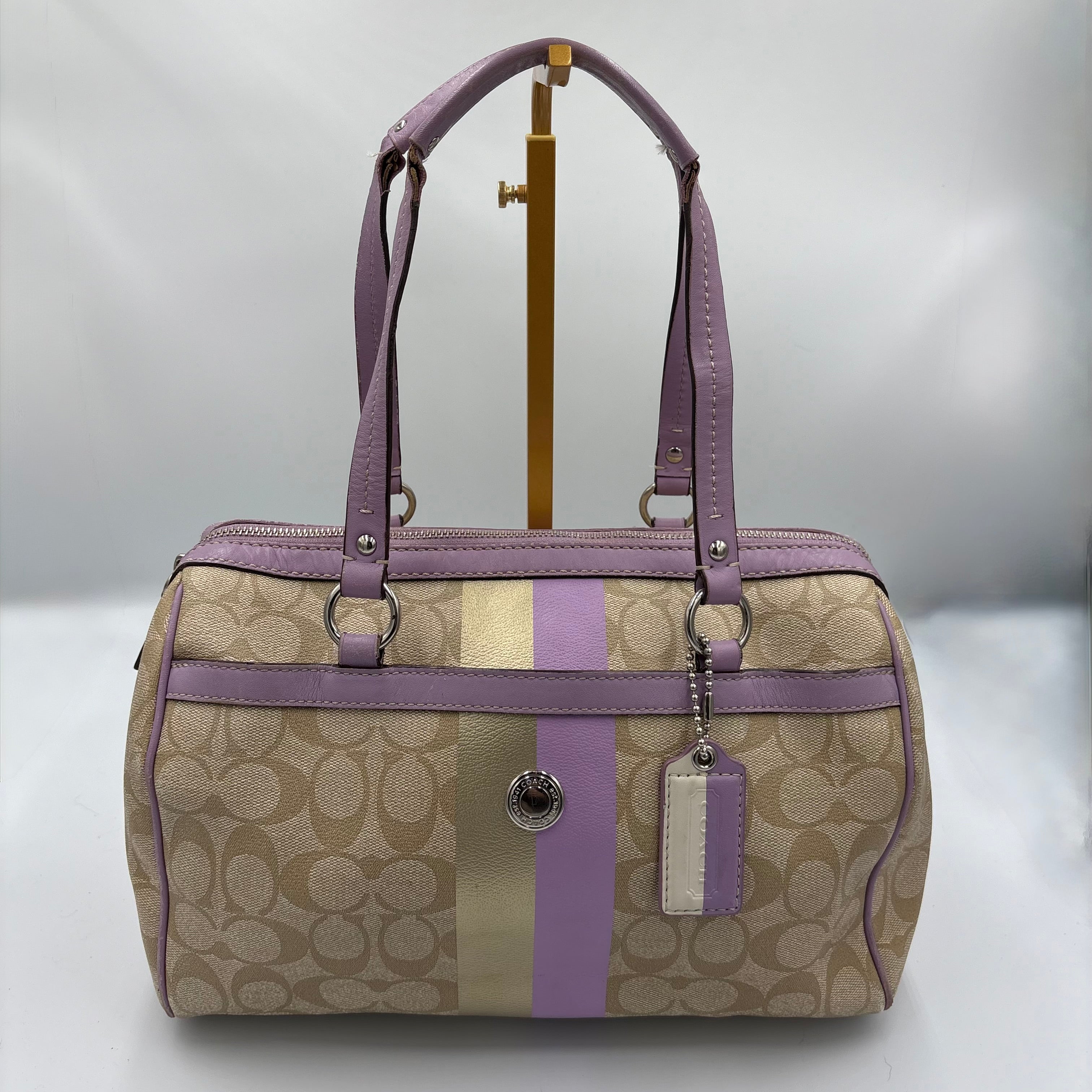 Coach lilac leather bag