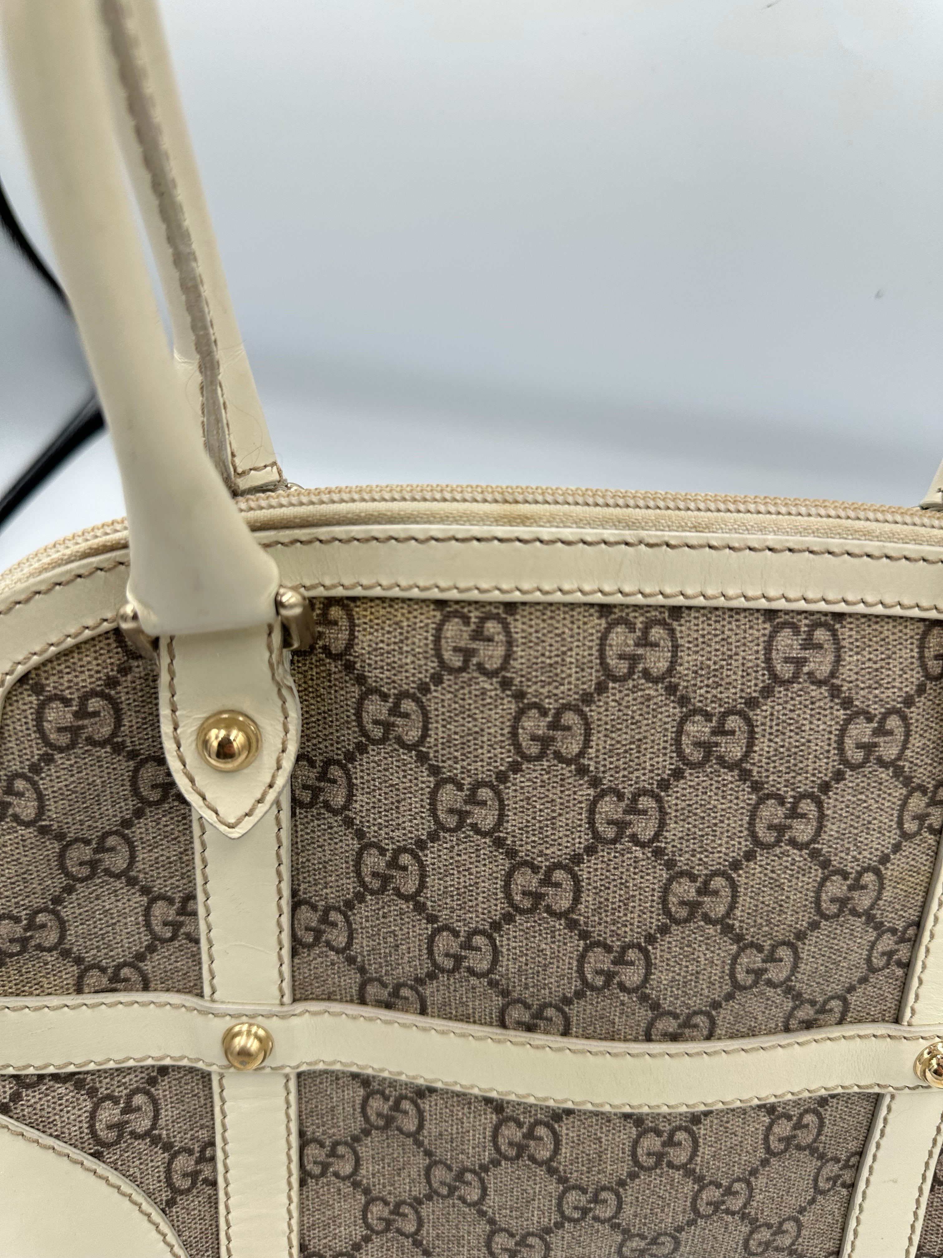Rare Gucci GG Supreme Reins shoulder bag