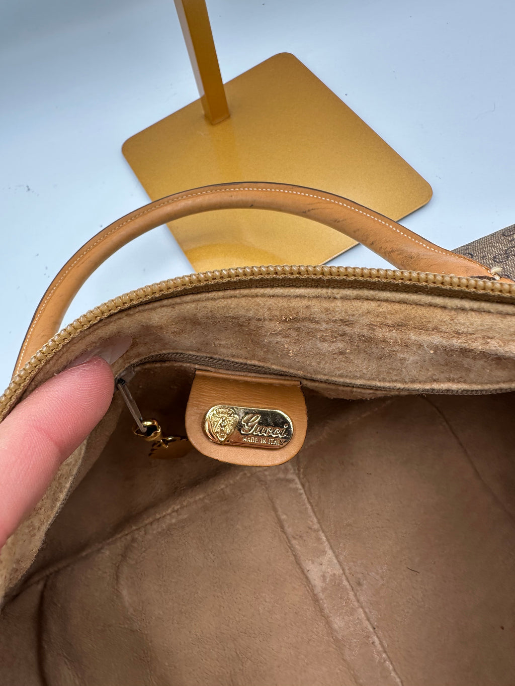 Vintage Gucci Micro GG Supreme boston handbag