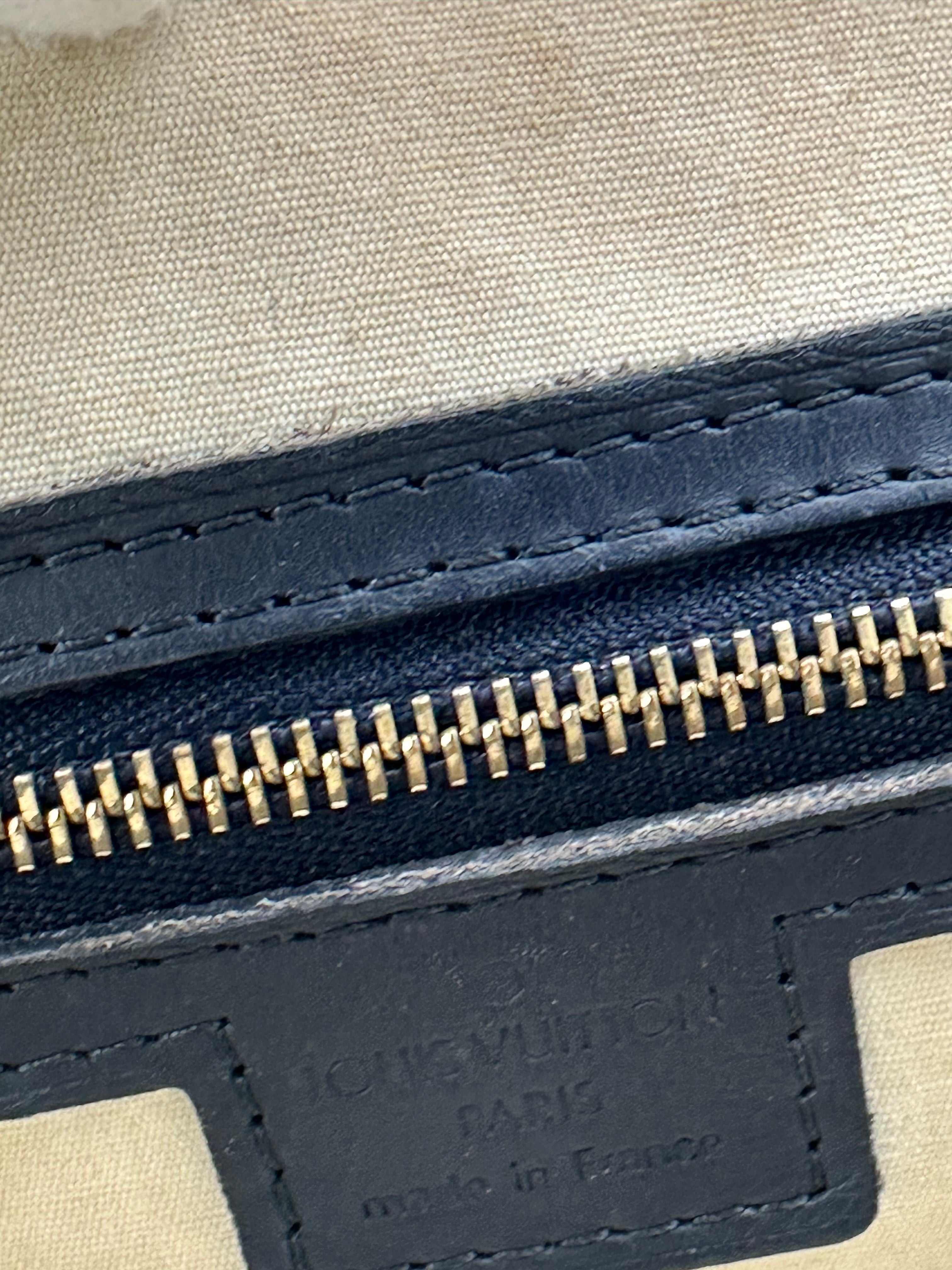 Vintage Louis Vuitton Denim Monogram Mini Lin Josephine PM bag