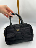Prada Tessuto Bow top handle bag