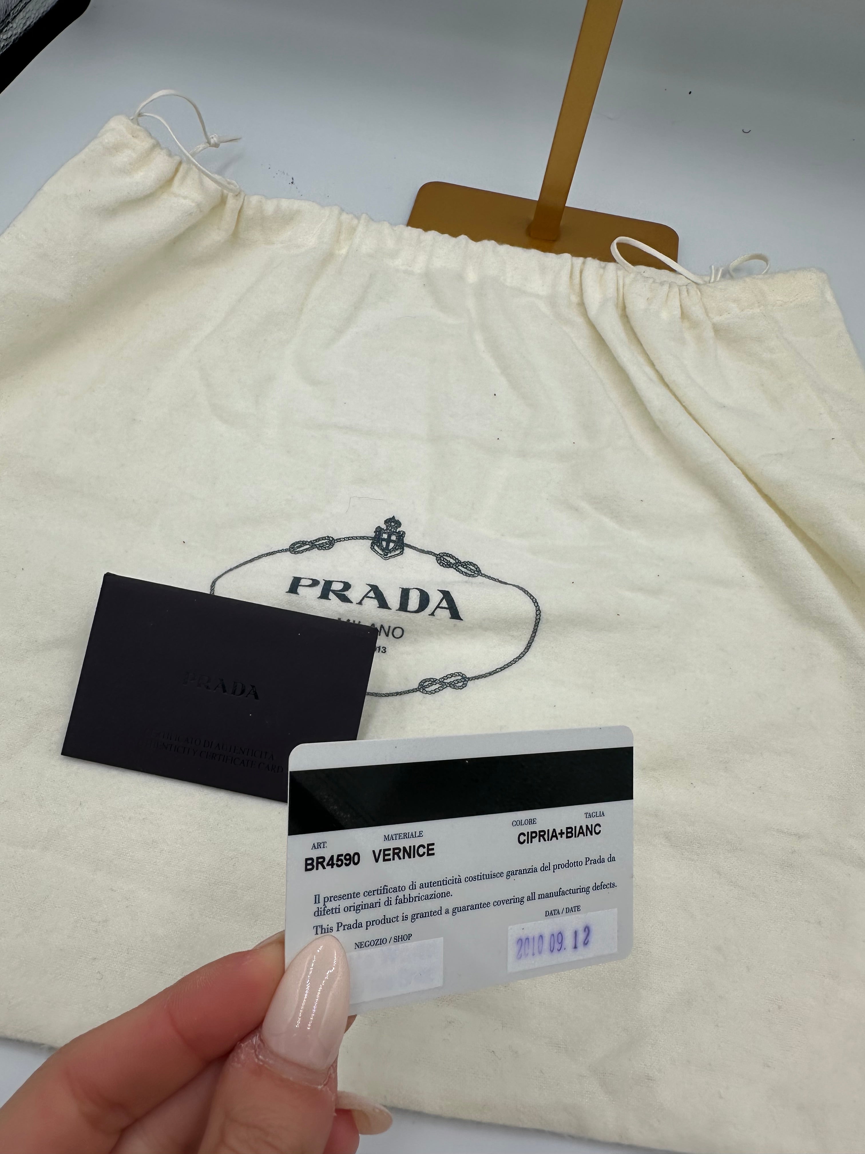 Prada 2010 Pattina Sottospalla Patent Leather shoulder Bag