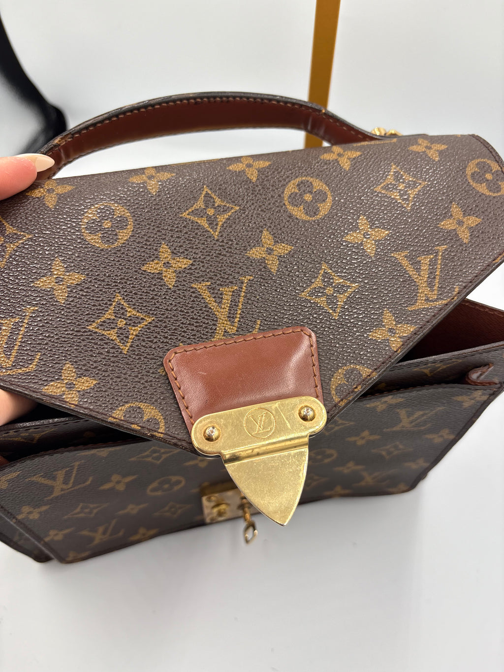 Louis Vuitton Monceau 28 Vintage bag structured top-handle satchel