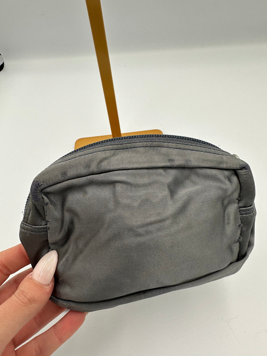 Prada 1998 satin pouch in the colour “Denim”