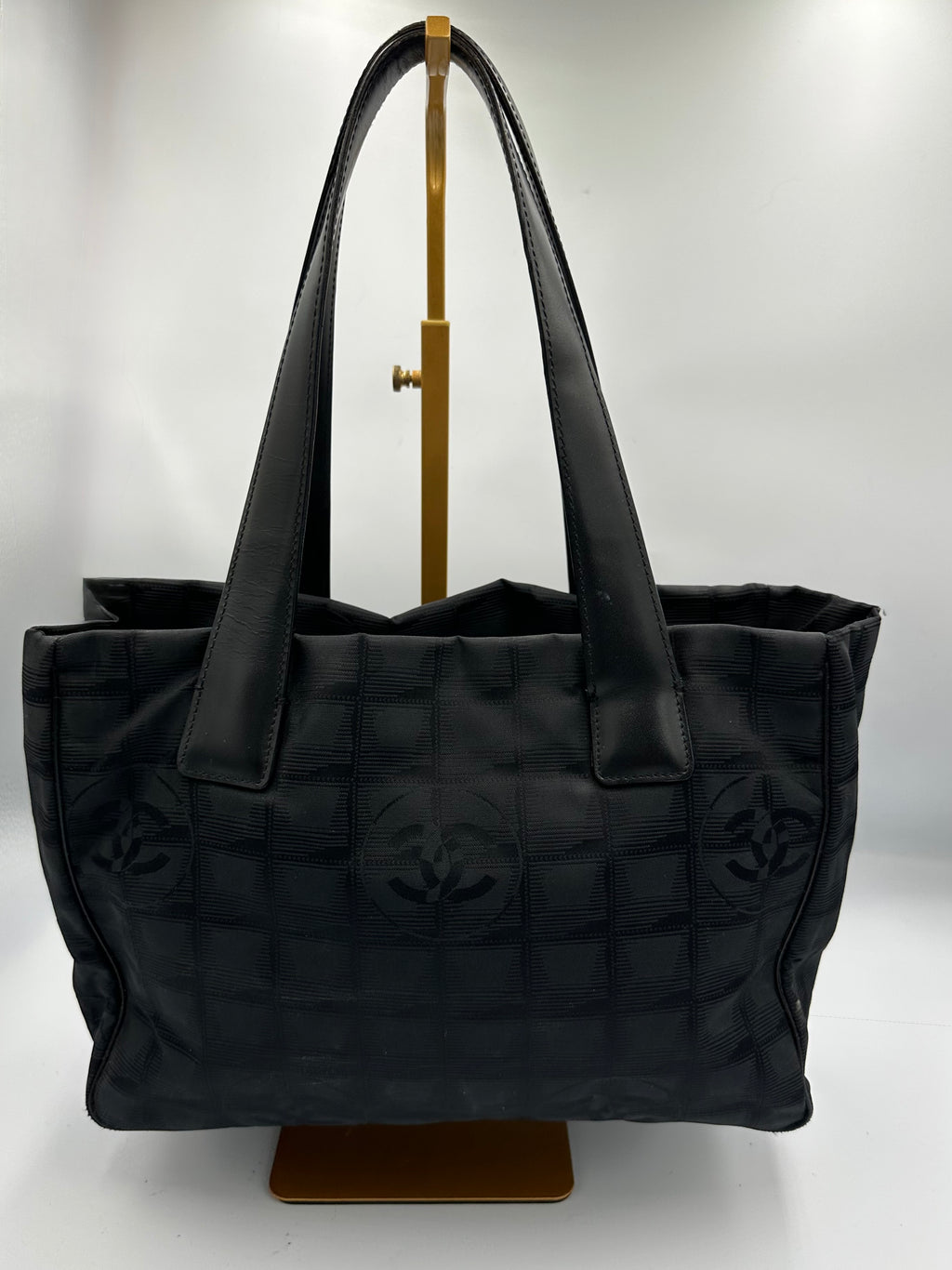 Chanel 2004 black Travel Line tote bag