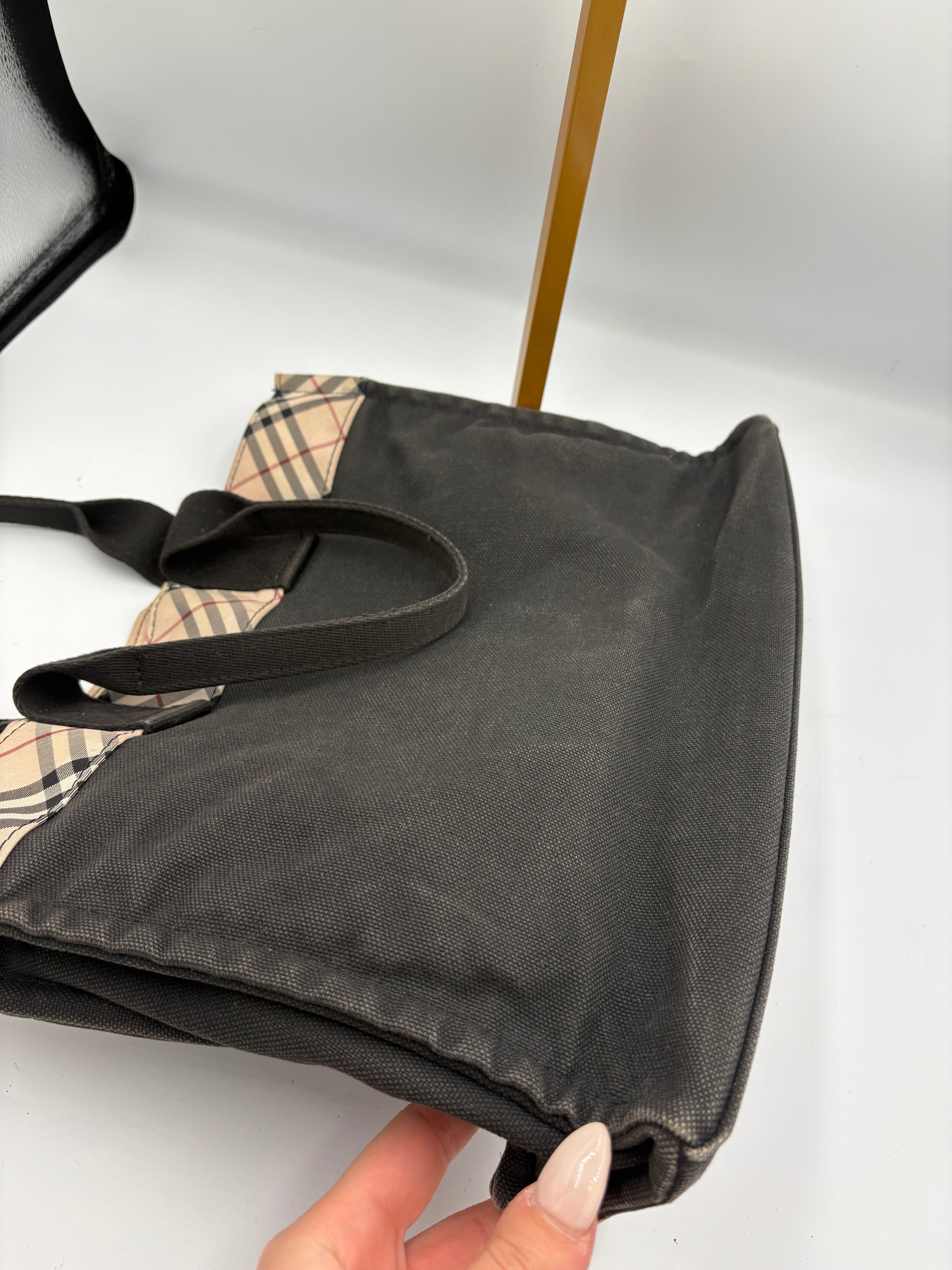 Burberry London nova check Canvas shoulder bag