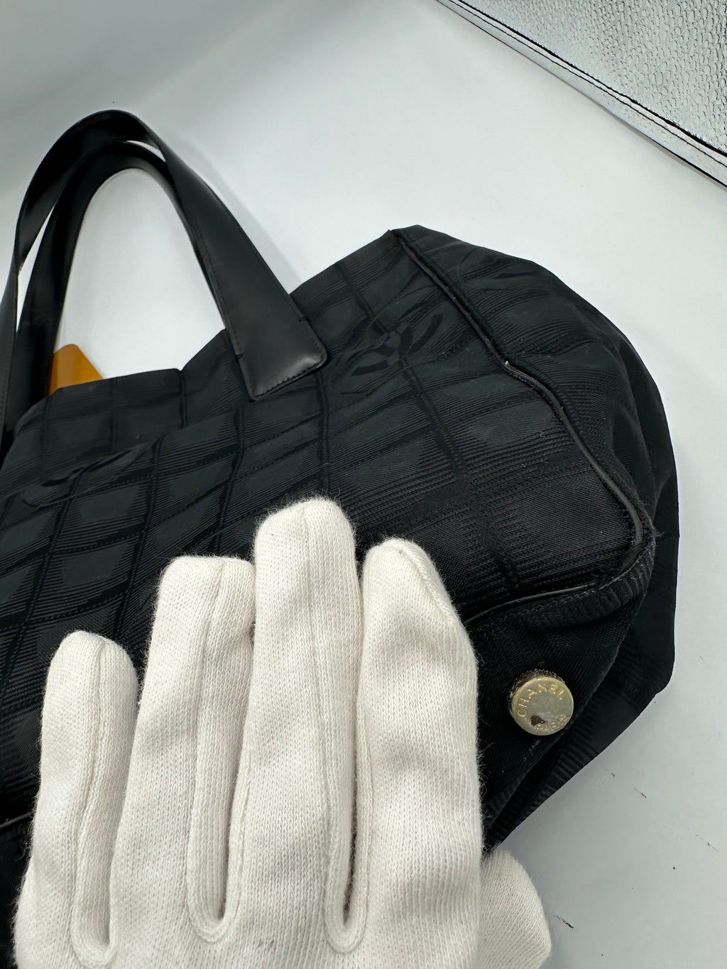 Chanel 2004 black Travel Line tote bag