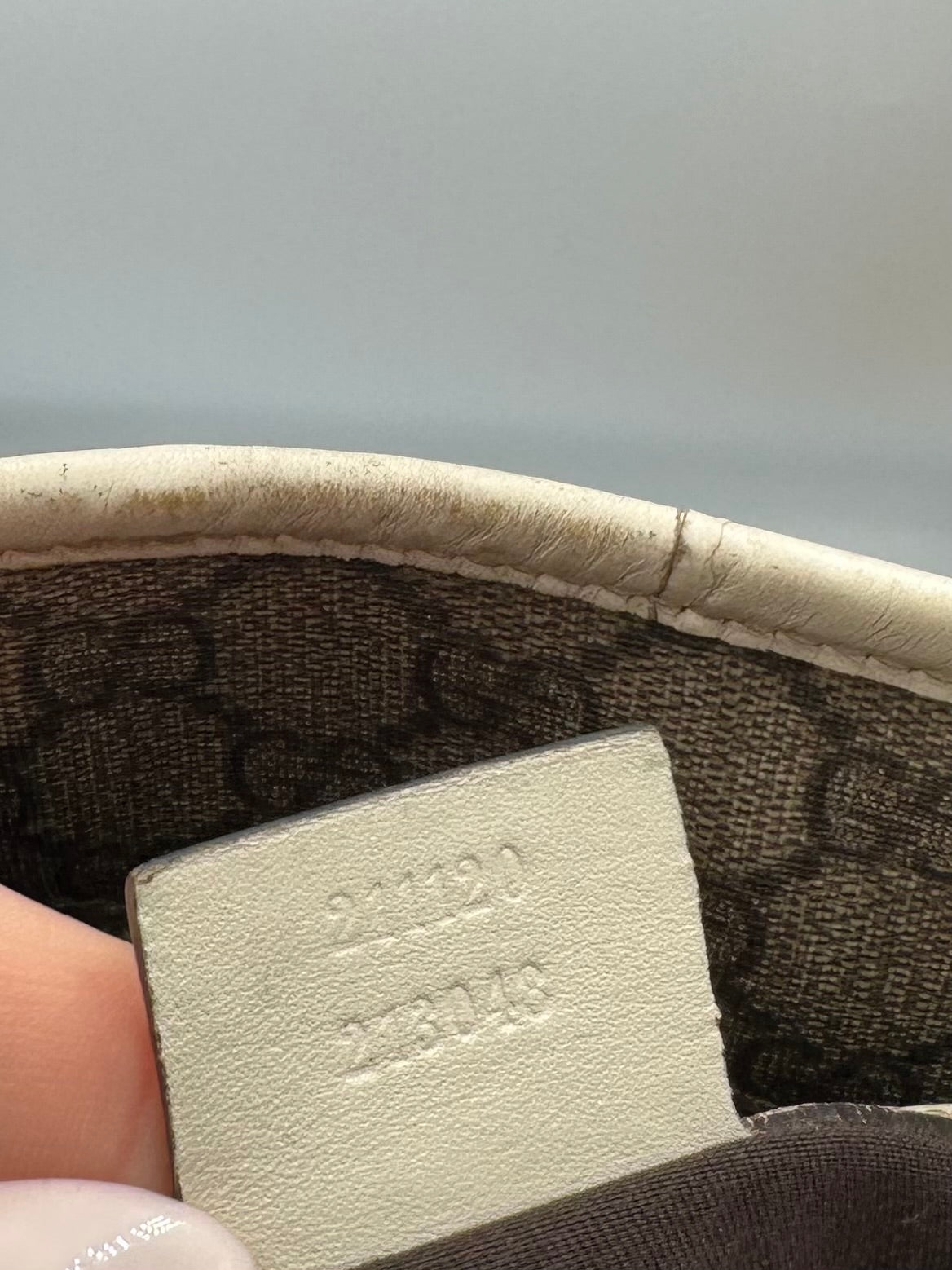 Gucci GG supreme leather tote bag