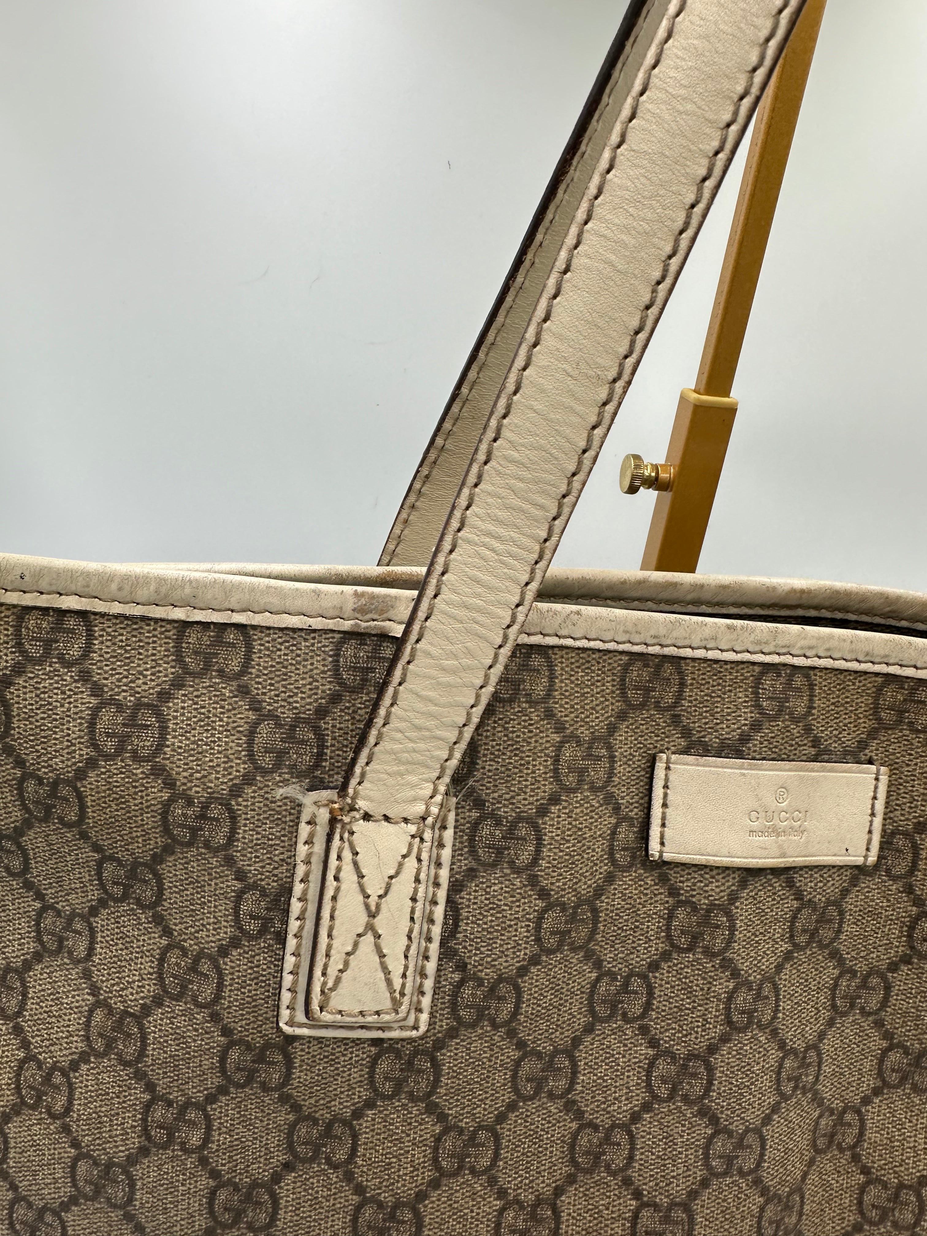 Gucci GG supreme leather tote bag