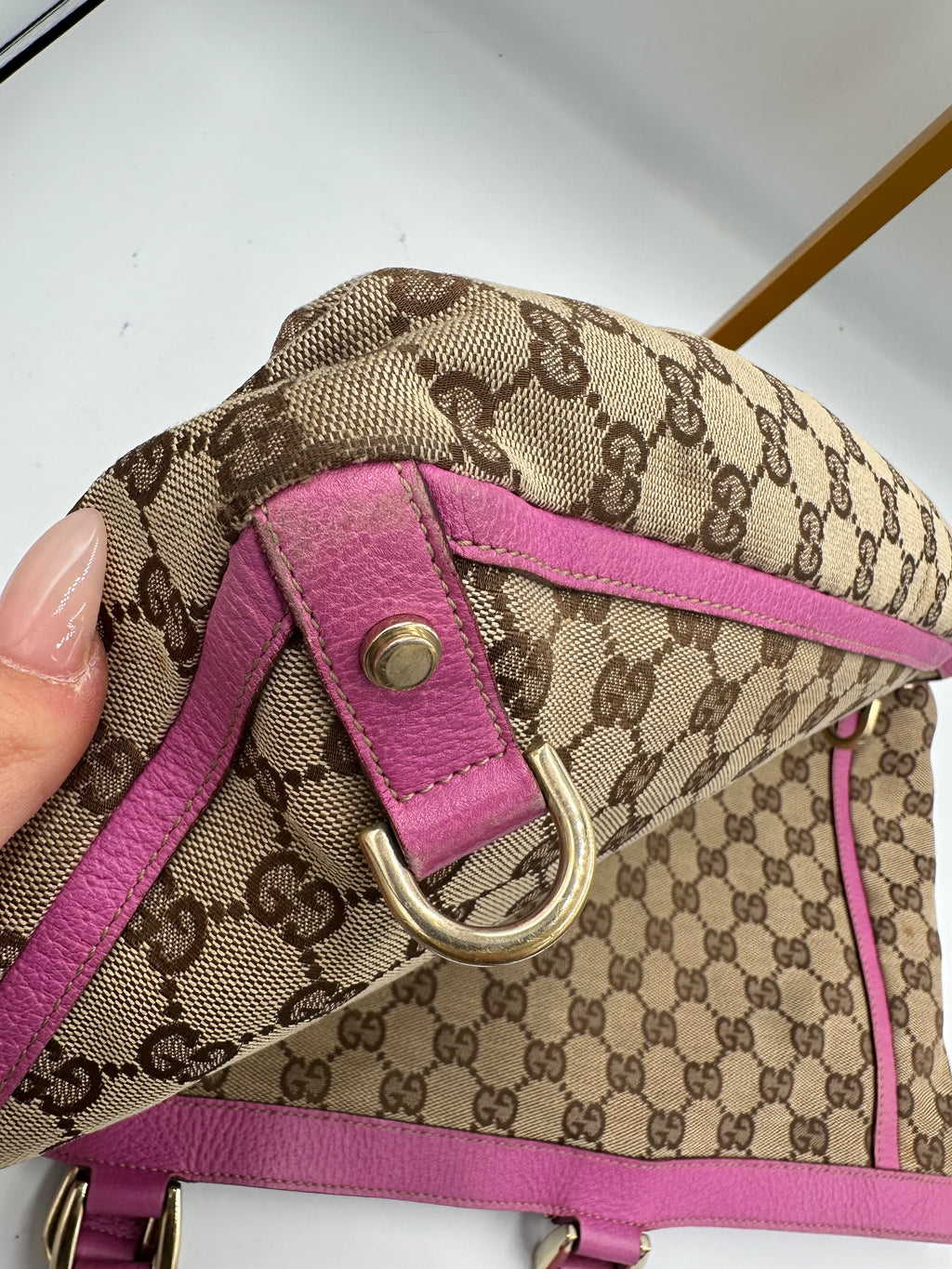Gucci Abbey Ring Tote in purple