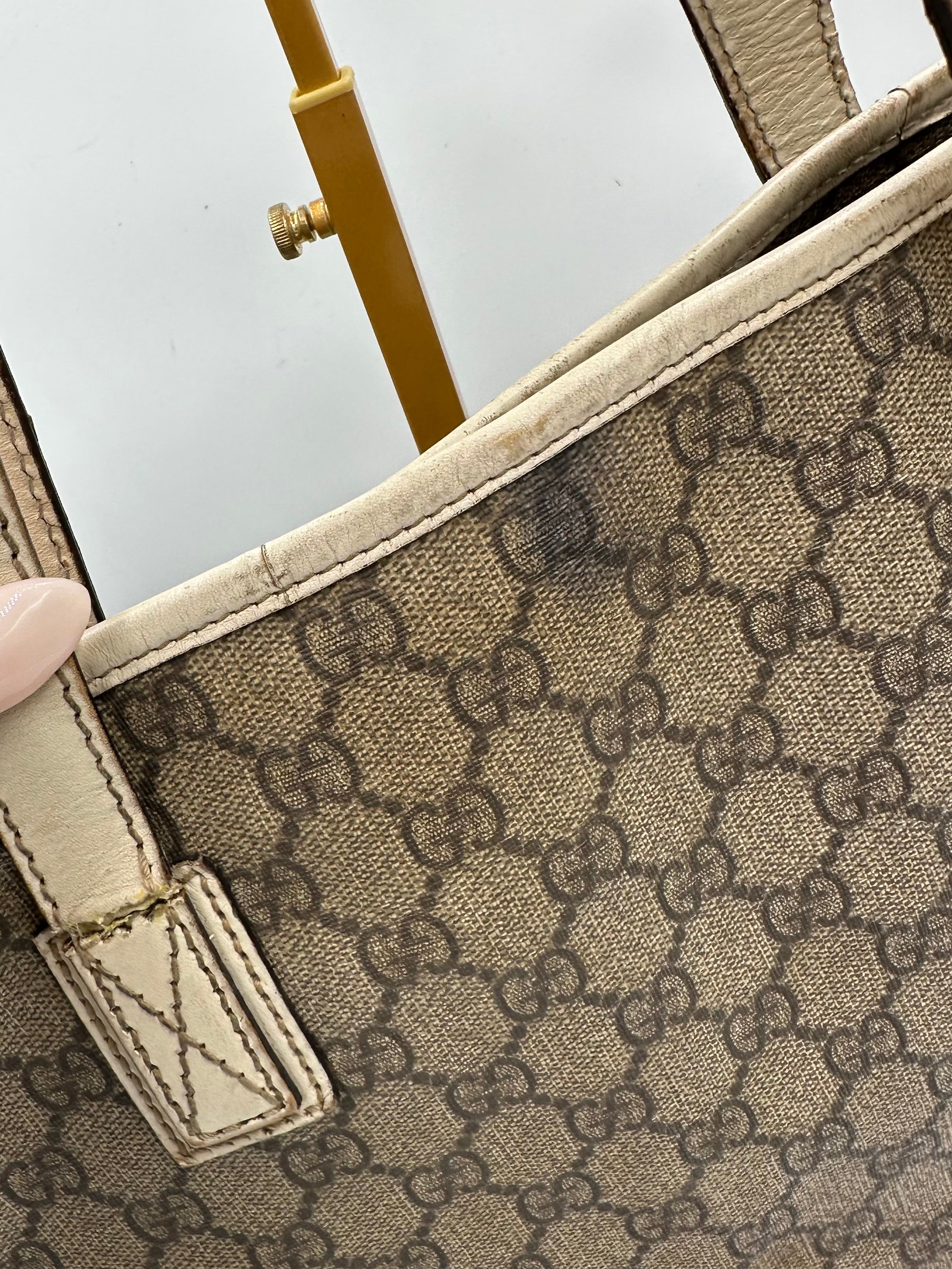 Gucci GG supreme leather tote bag
