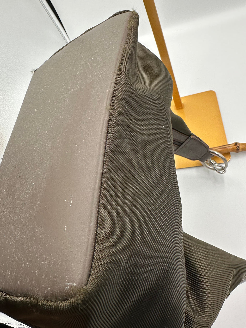 Gucci Hobo Bamboo khaki shoulder bag