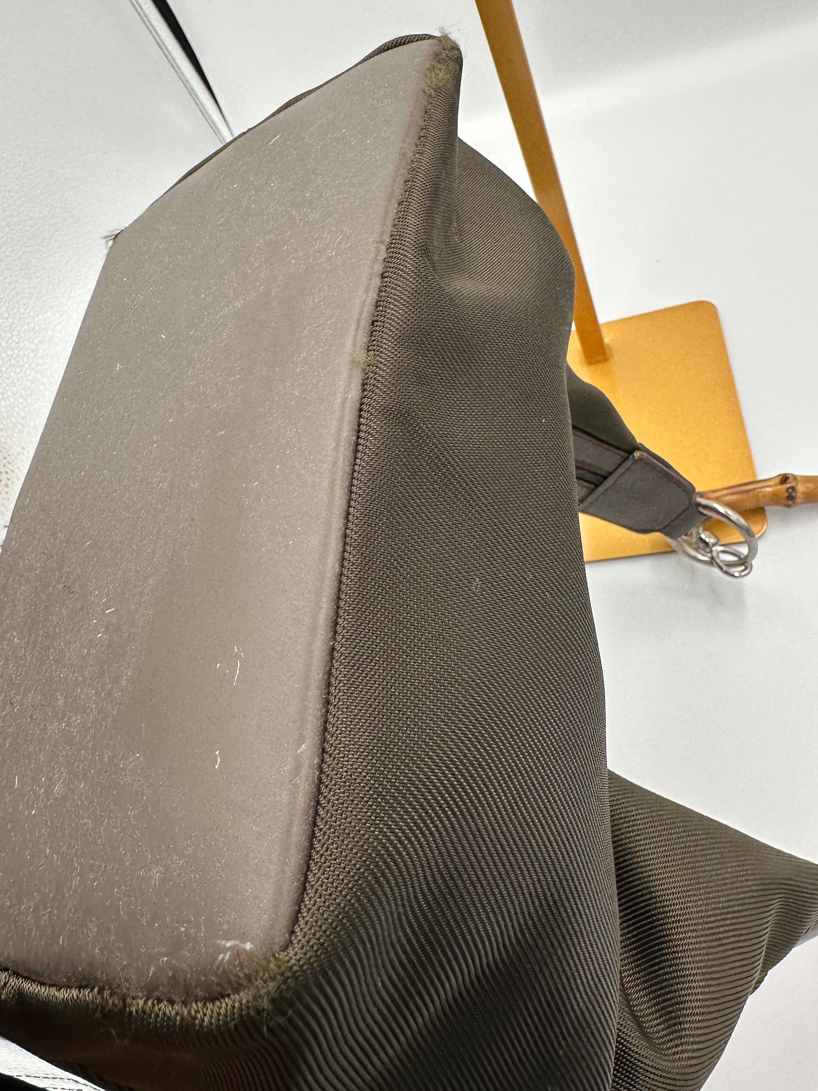 Gucci Hobo Bamboo khaki shoulder bag