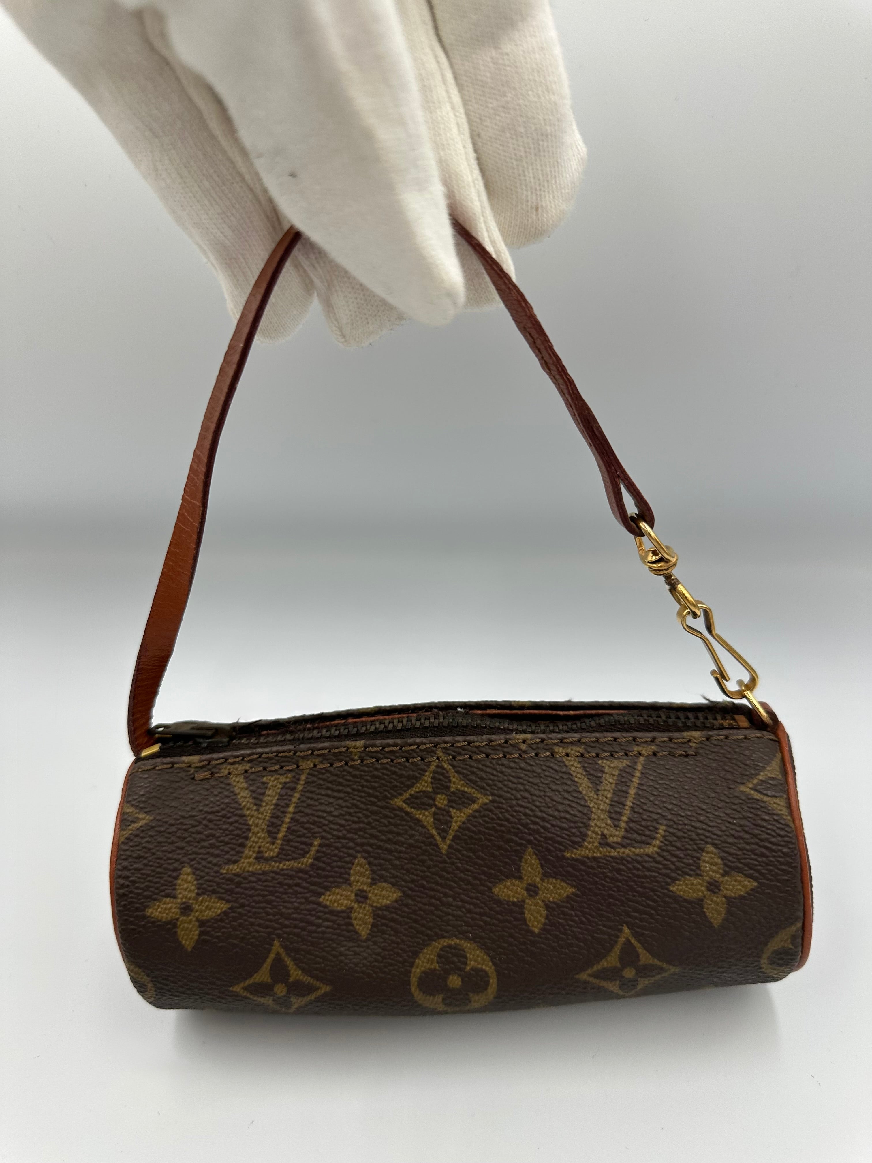 Vintage 90s Louis Vuitton leather monogram mini papillon