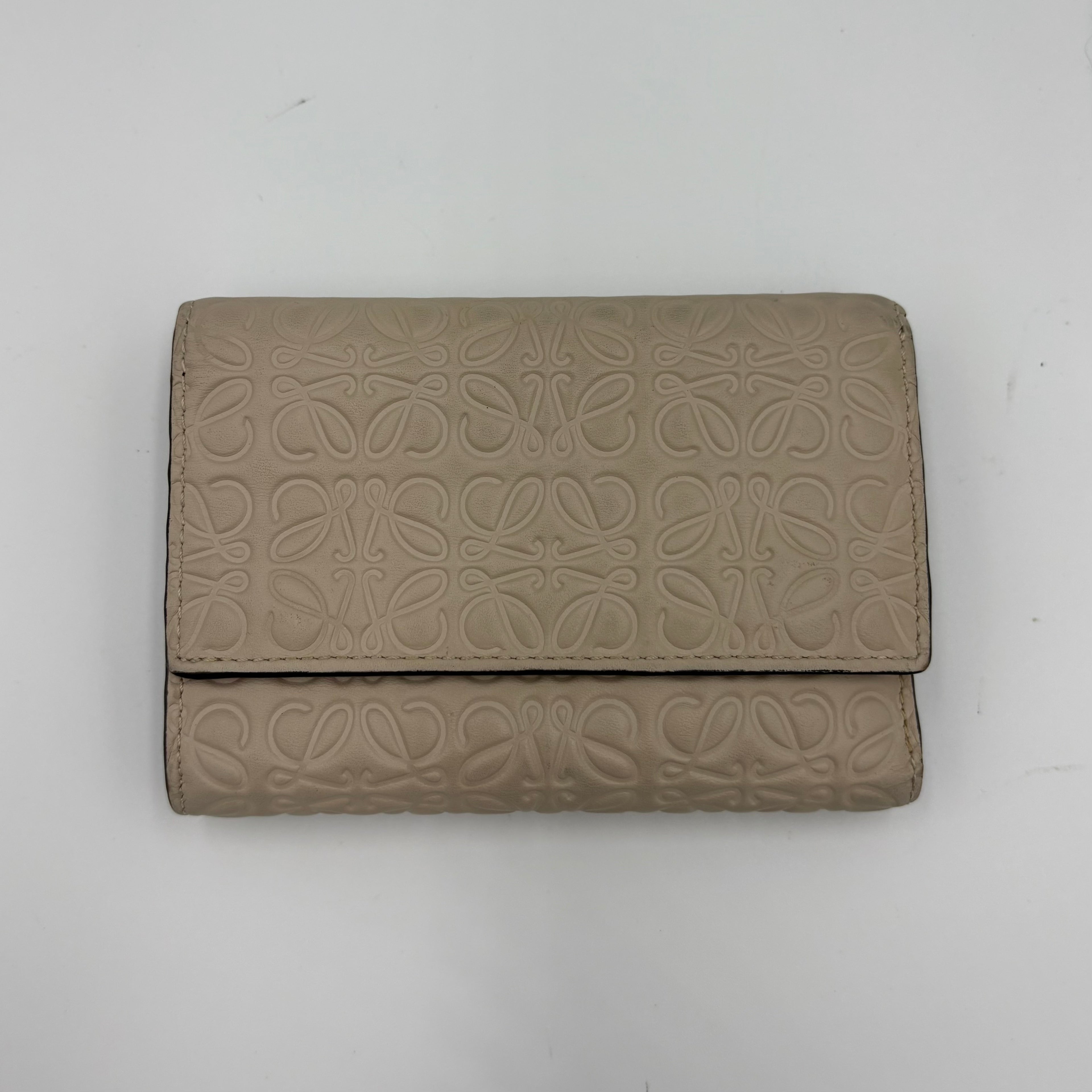Loewe leather beige wallet purse