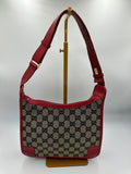 Vintage Gucci GG supreme monogram cherry red shoulder bag