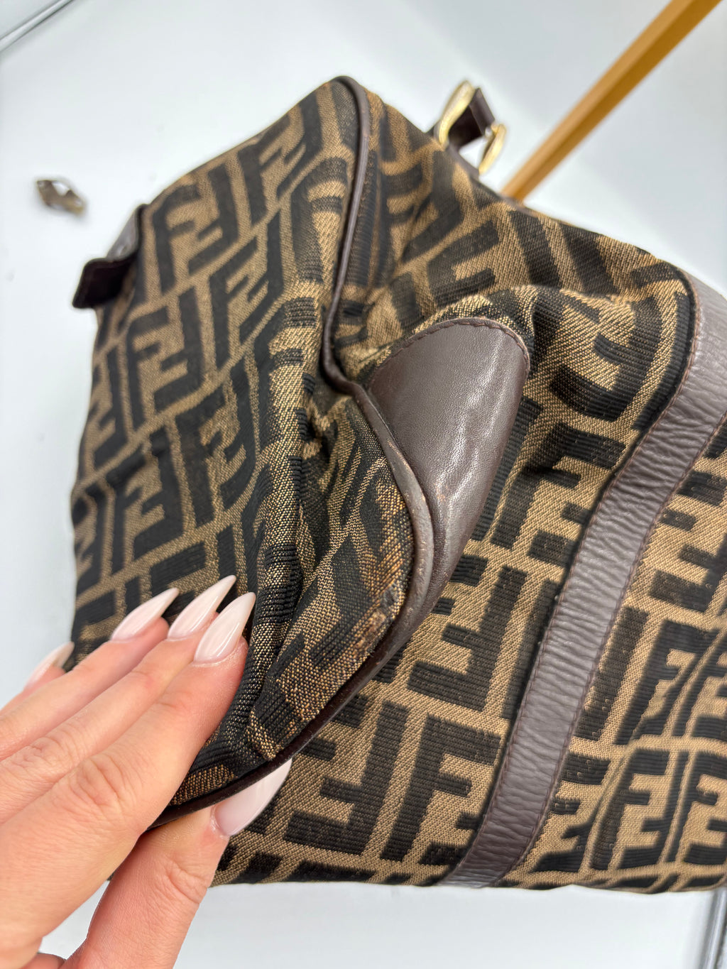Fendi 90s Zucca Boston Monogram shoulder bag