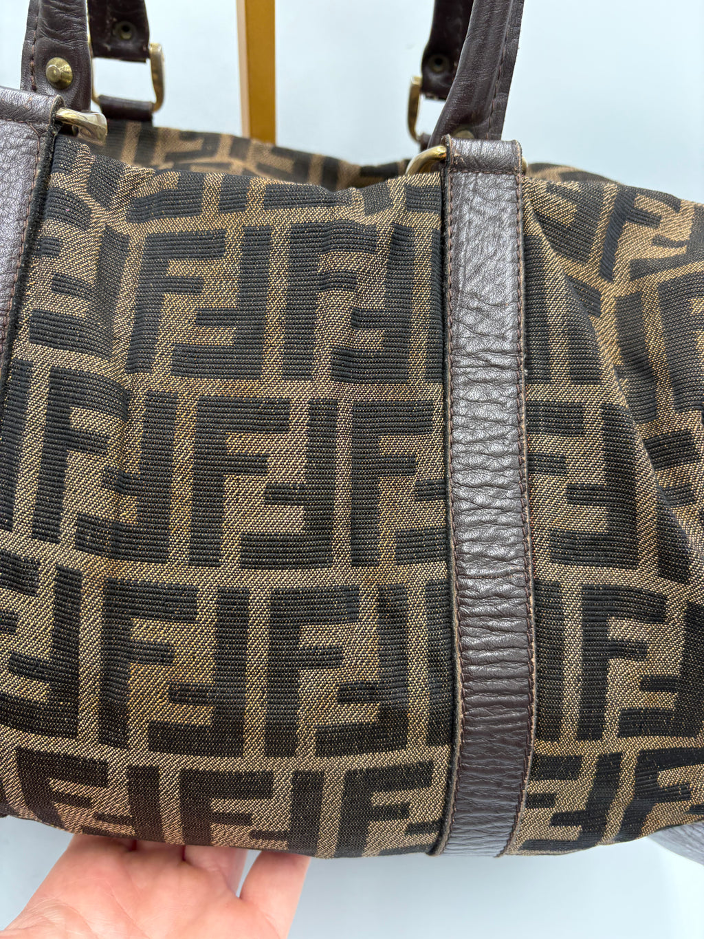Fendi 90s Zucca Boston Monogram shoulder bag