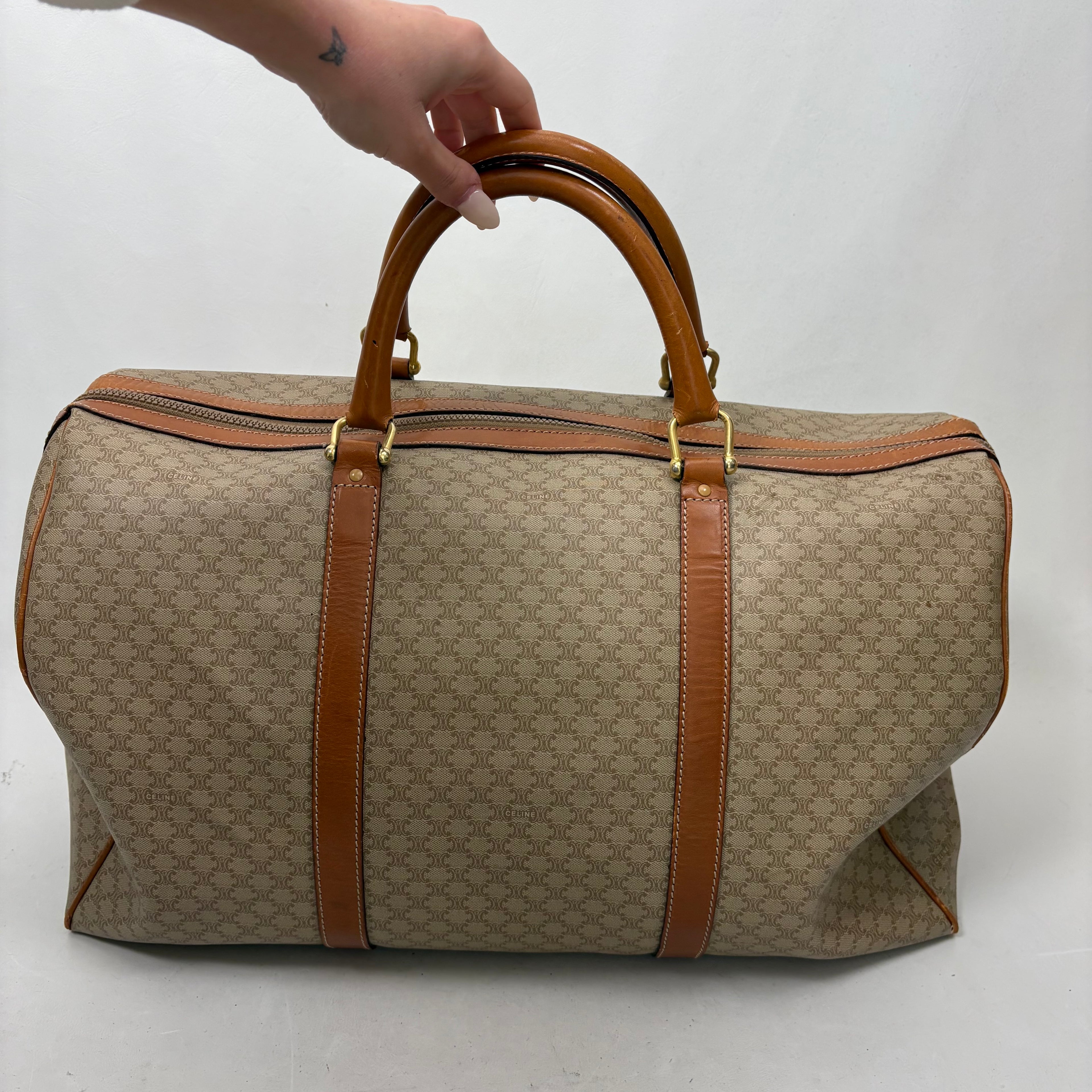 Celine Macadam Boston travel duffel bag