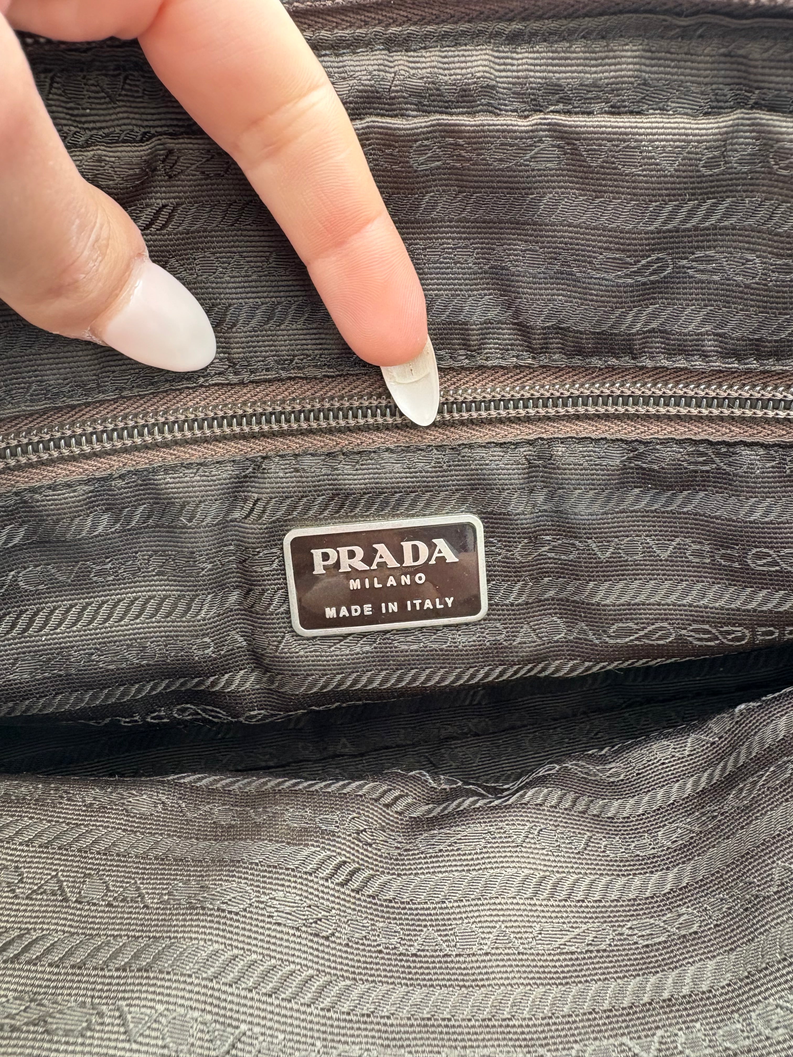 Prada Tessuto Nylon handbag in forest green