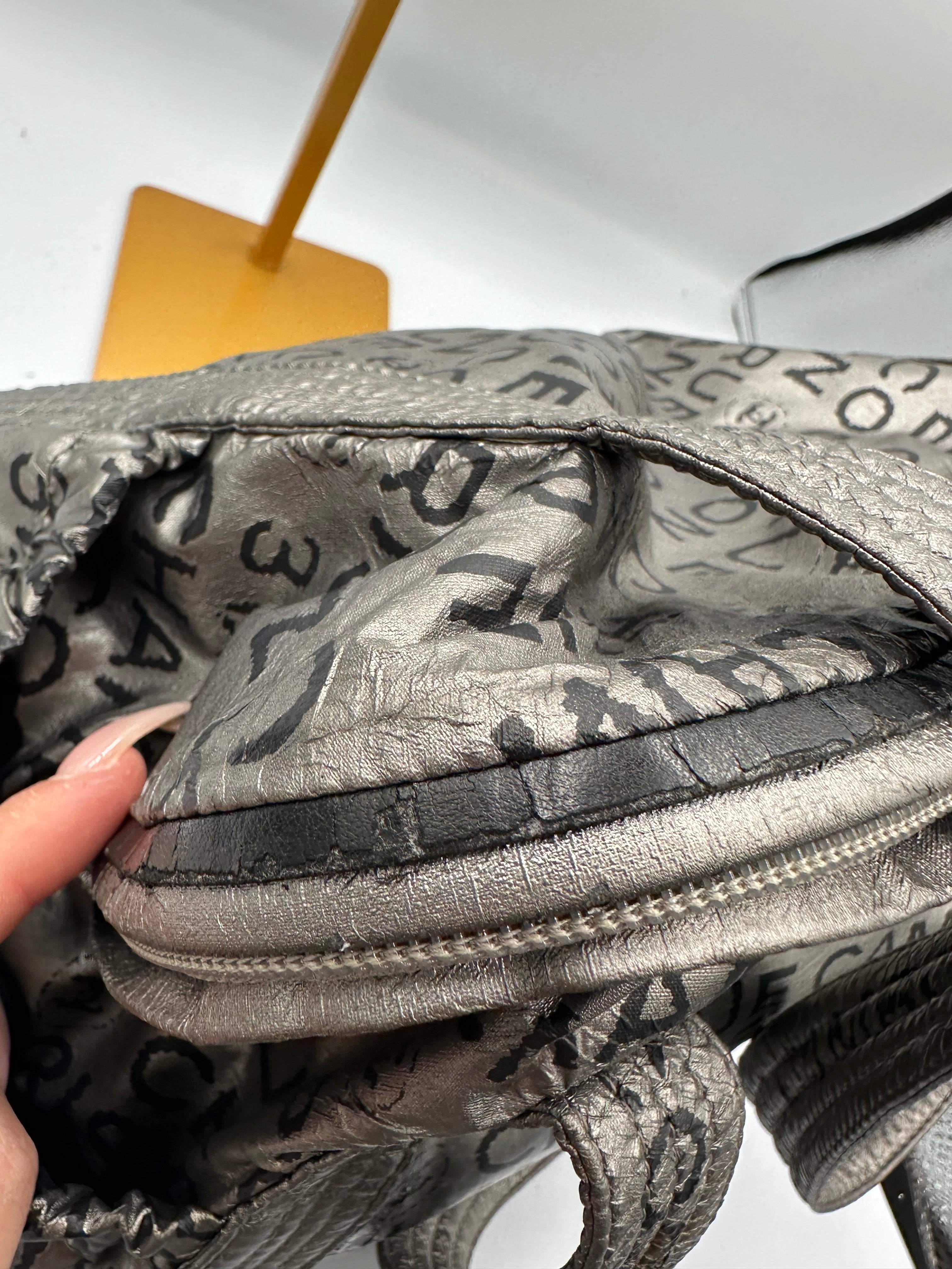 Chanel Unlimited Rue Cambon silver shoulder bag