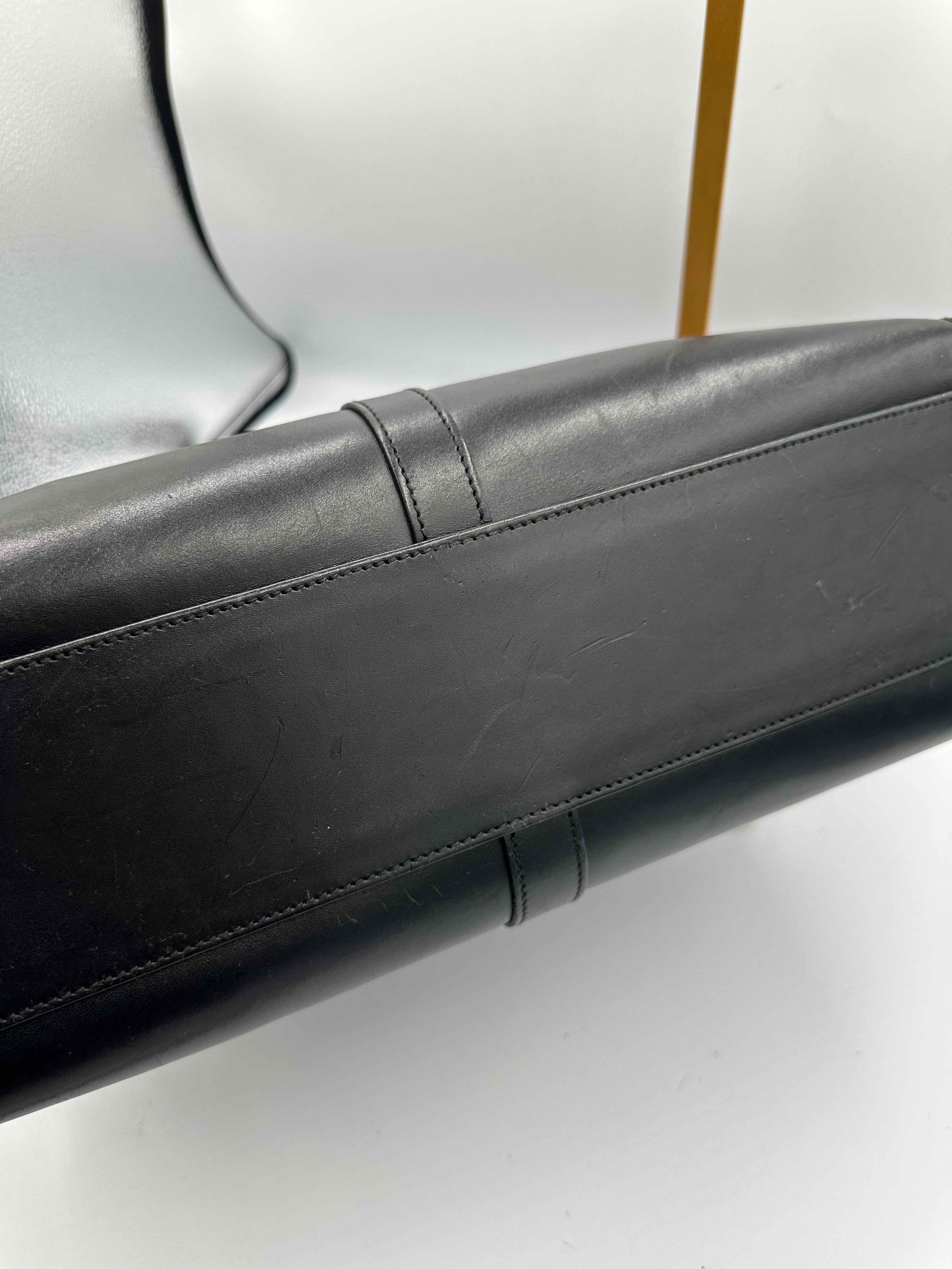 1990s Gucci leather black Jackie shoulder tote bag