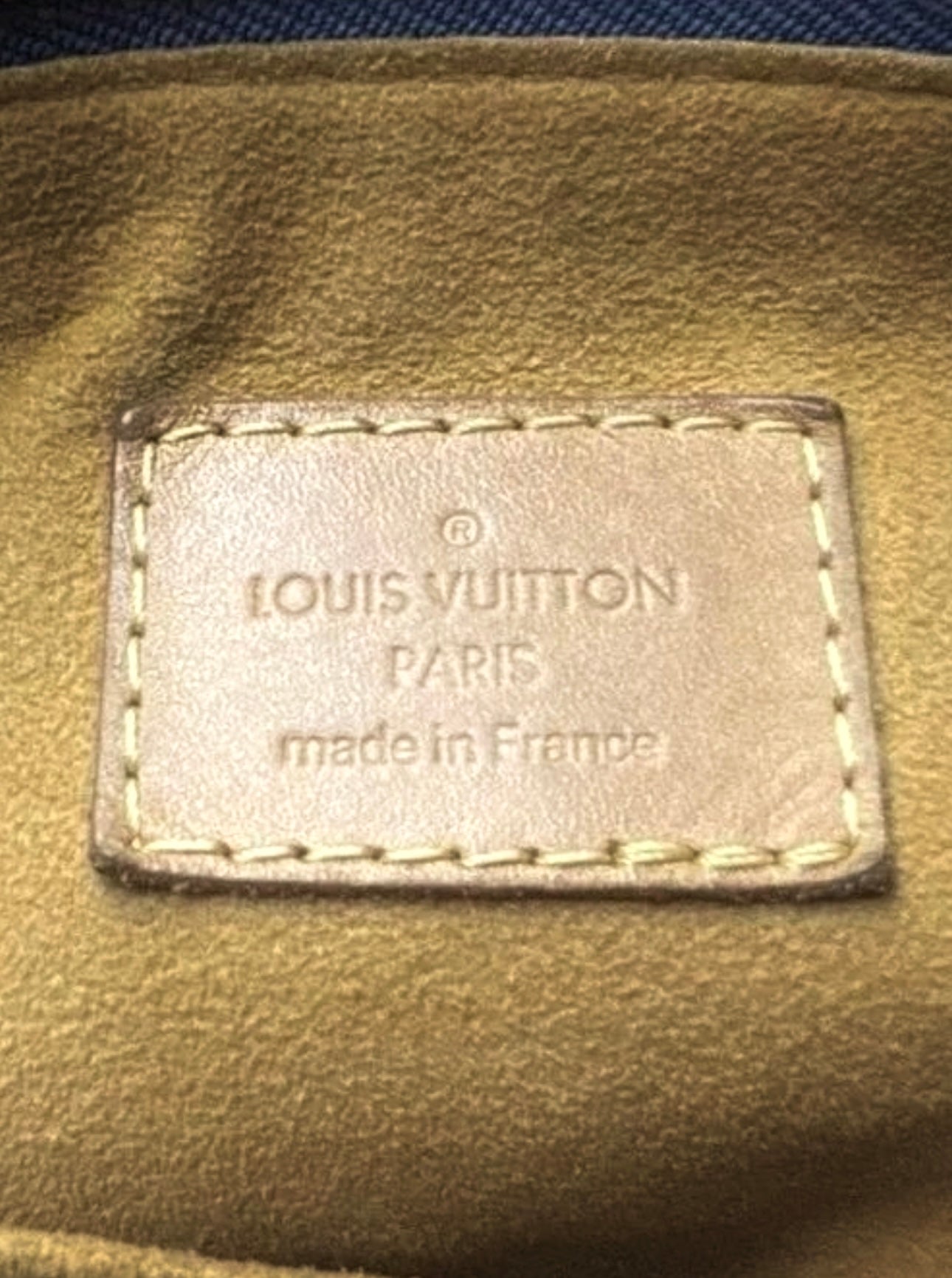Louis Vuitton denim PM shoulder bag