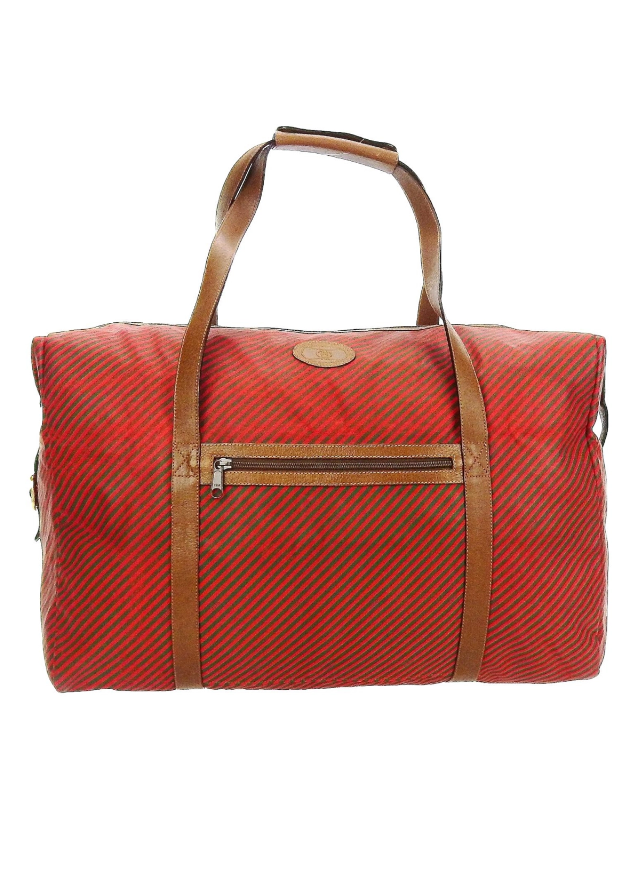 Vintage 90’s Gucci 48-hour Duffle large travel bag from the Rigate line with small pouch