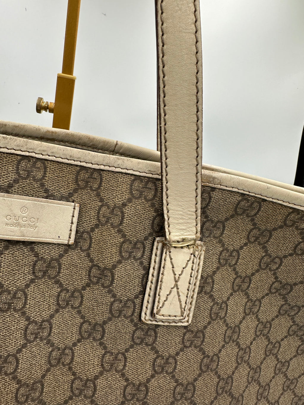 Gucci GG supreme leather tote bag