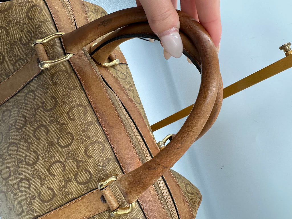 Vintage Celine Macadam Boston bag