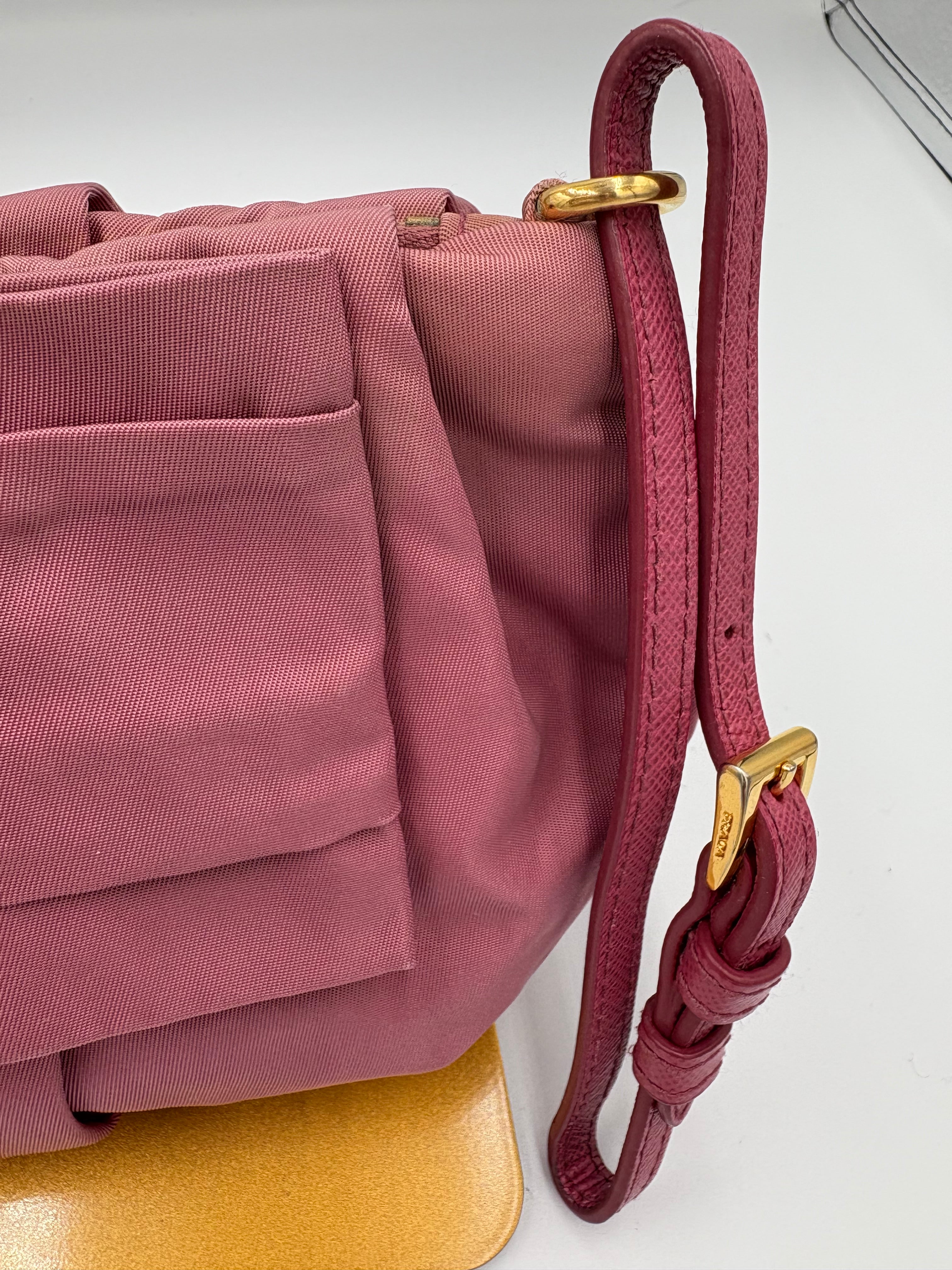 Prada ribbon pouch/ clutch bag